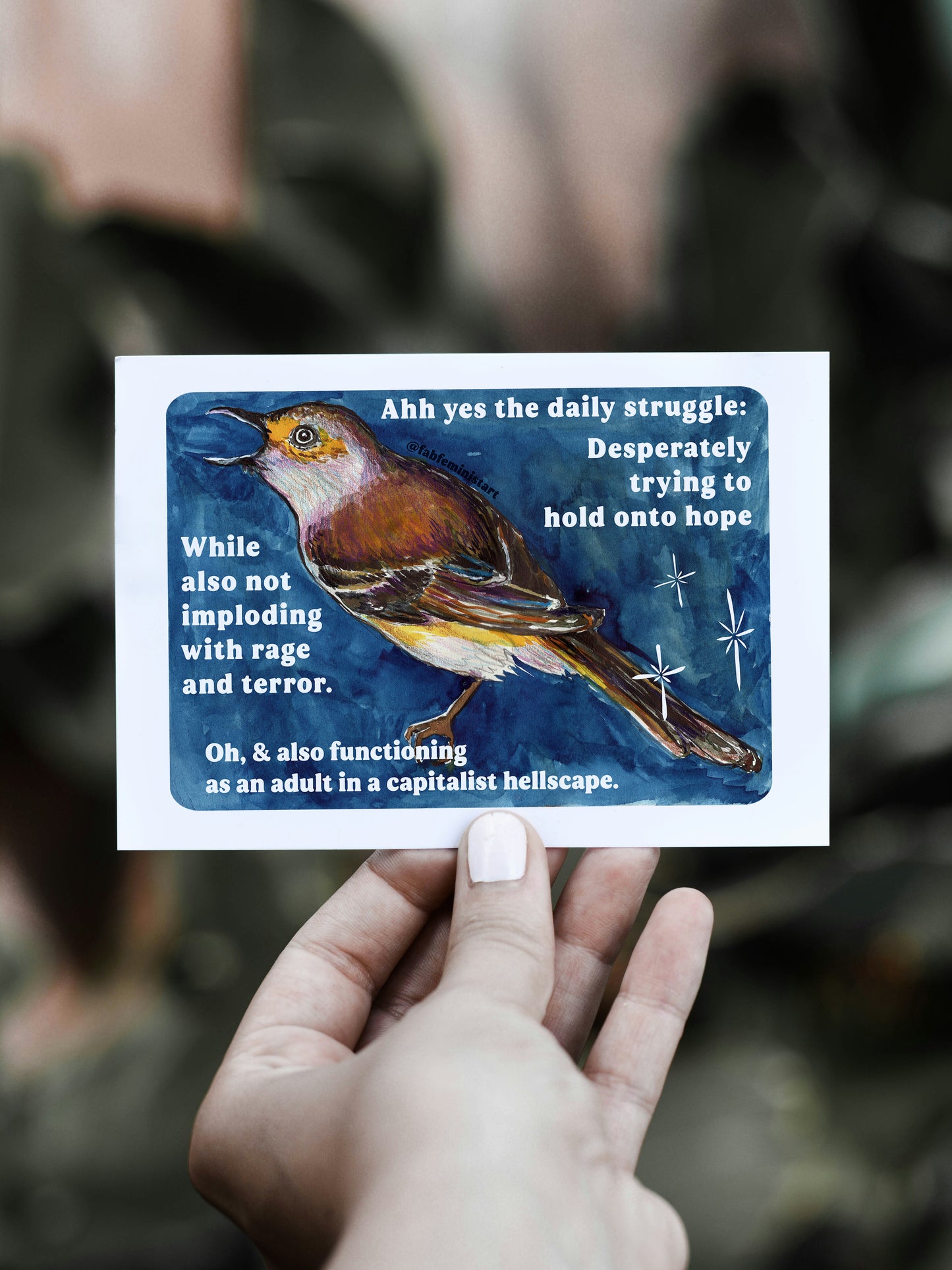 Ahh yes the daily struggle: Mental Health Art