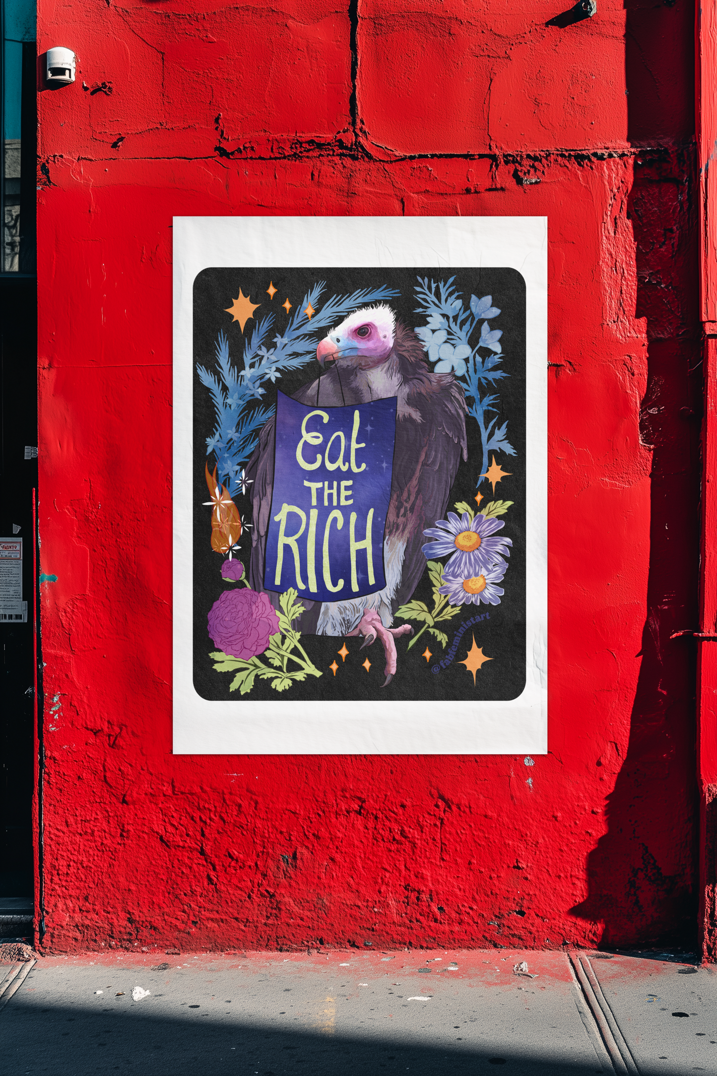 Eat The Rich: Feminist Art Print