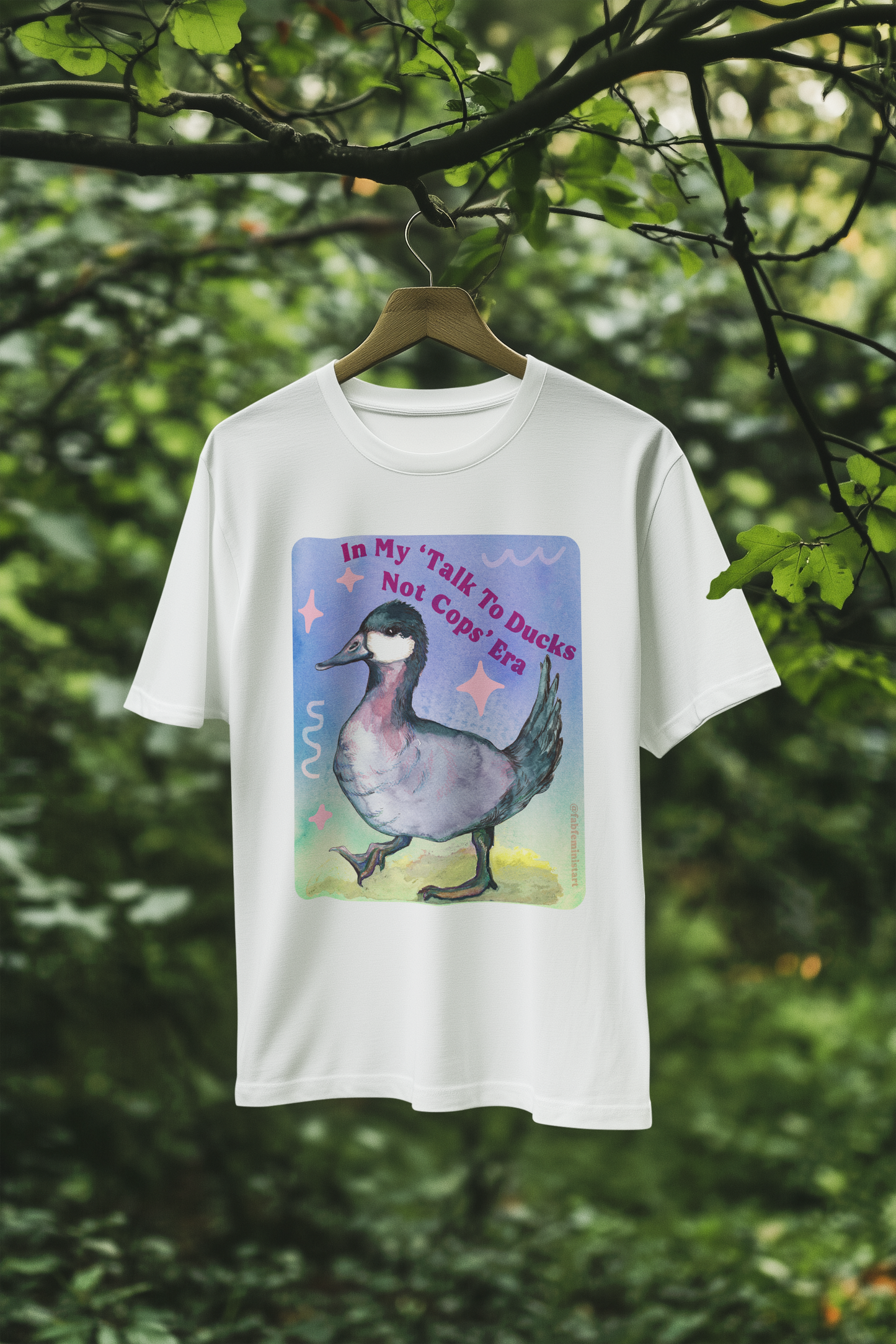In my Talk To Ducks Not Cops era: Feminist Shirt