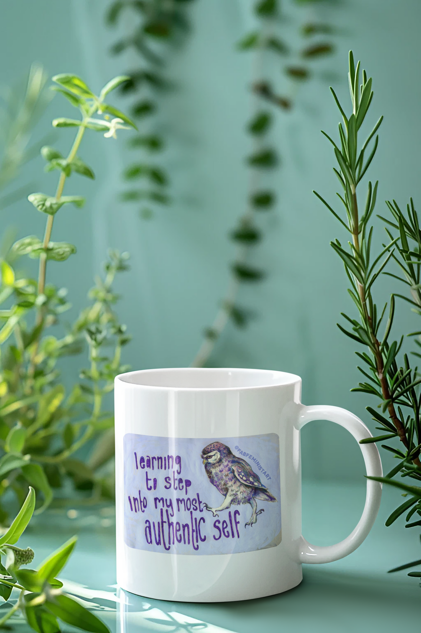 And I Say To My Heart Rave On, Mary Oliver: Feminist Mug