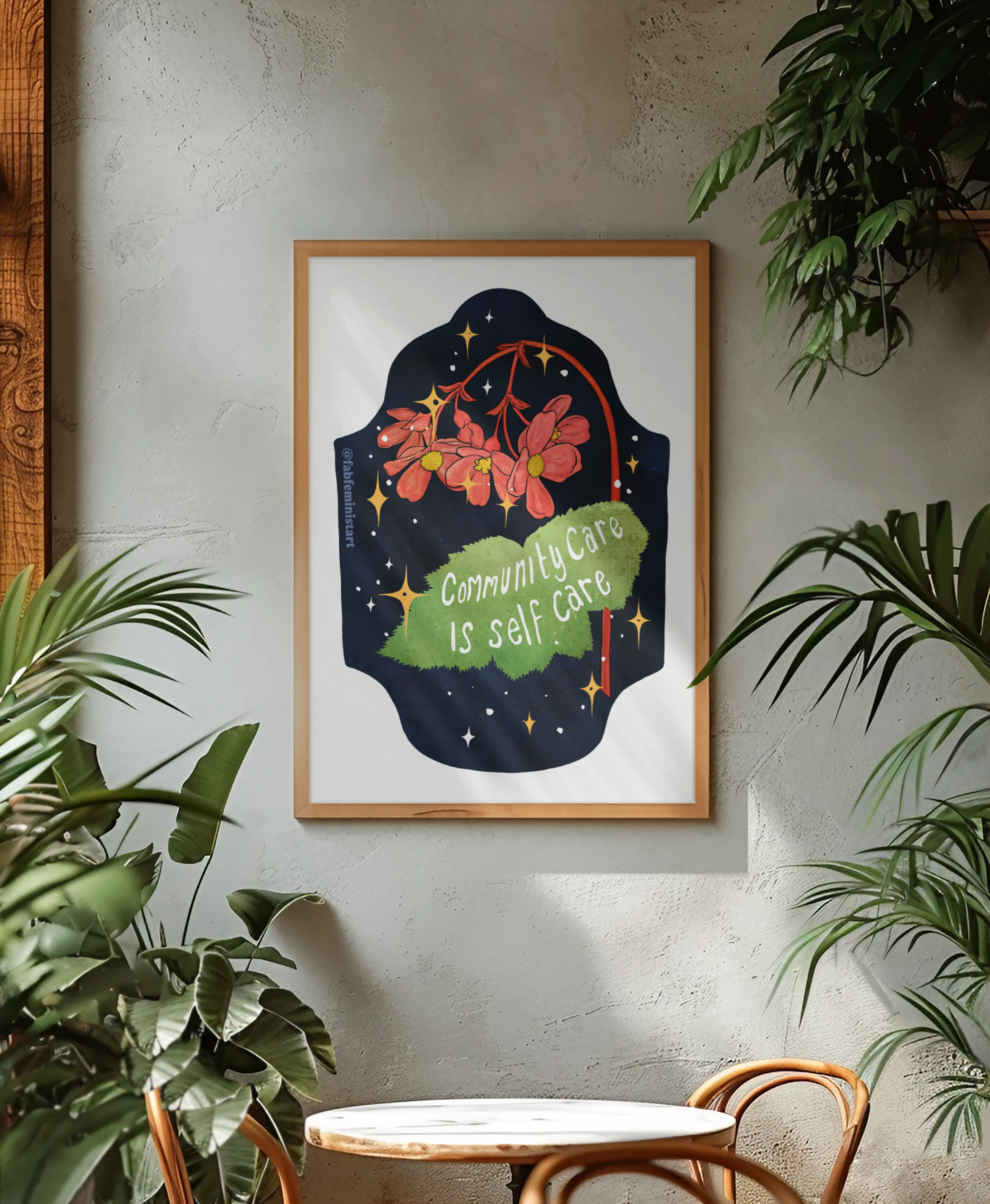 Community Care Is Self Care: Feminist Art Print