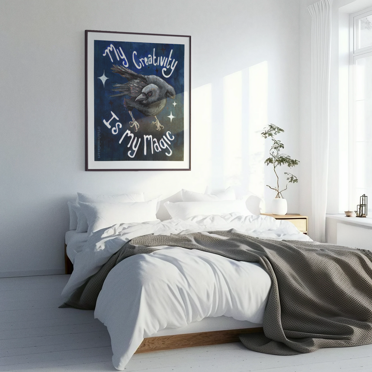 My Creativity Is My Magic: Feminist Art Print