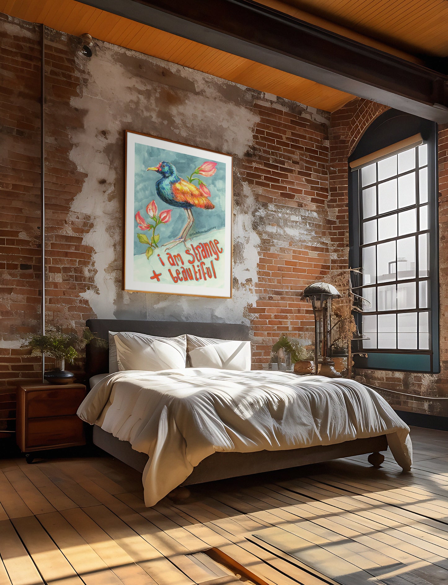 I Am Strange And Beautiful: Mental Health Art Print
