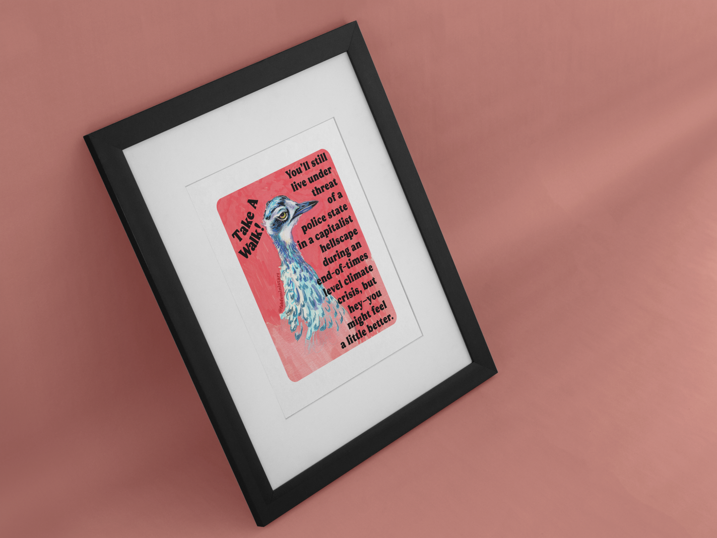 Take A Walk: Feminist Art Print