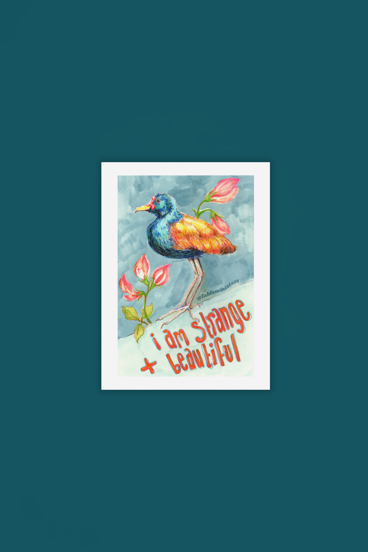 I Am Strange And Beautiful: Mental Health Art Print