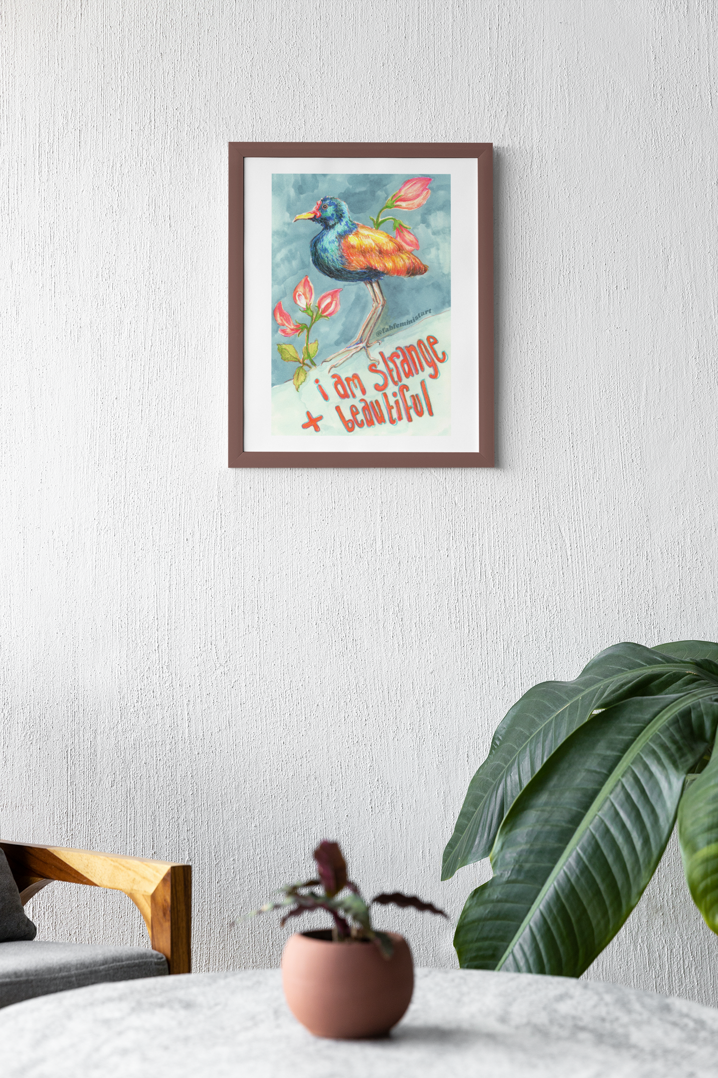 I Am Strange And Beautiful: Mental Health Art Print
