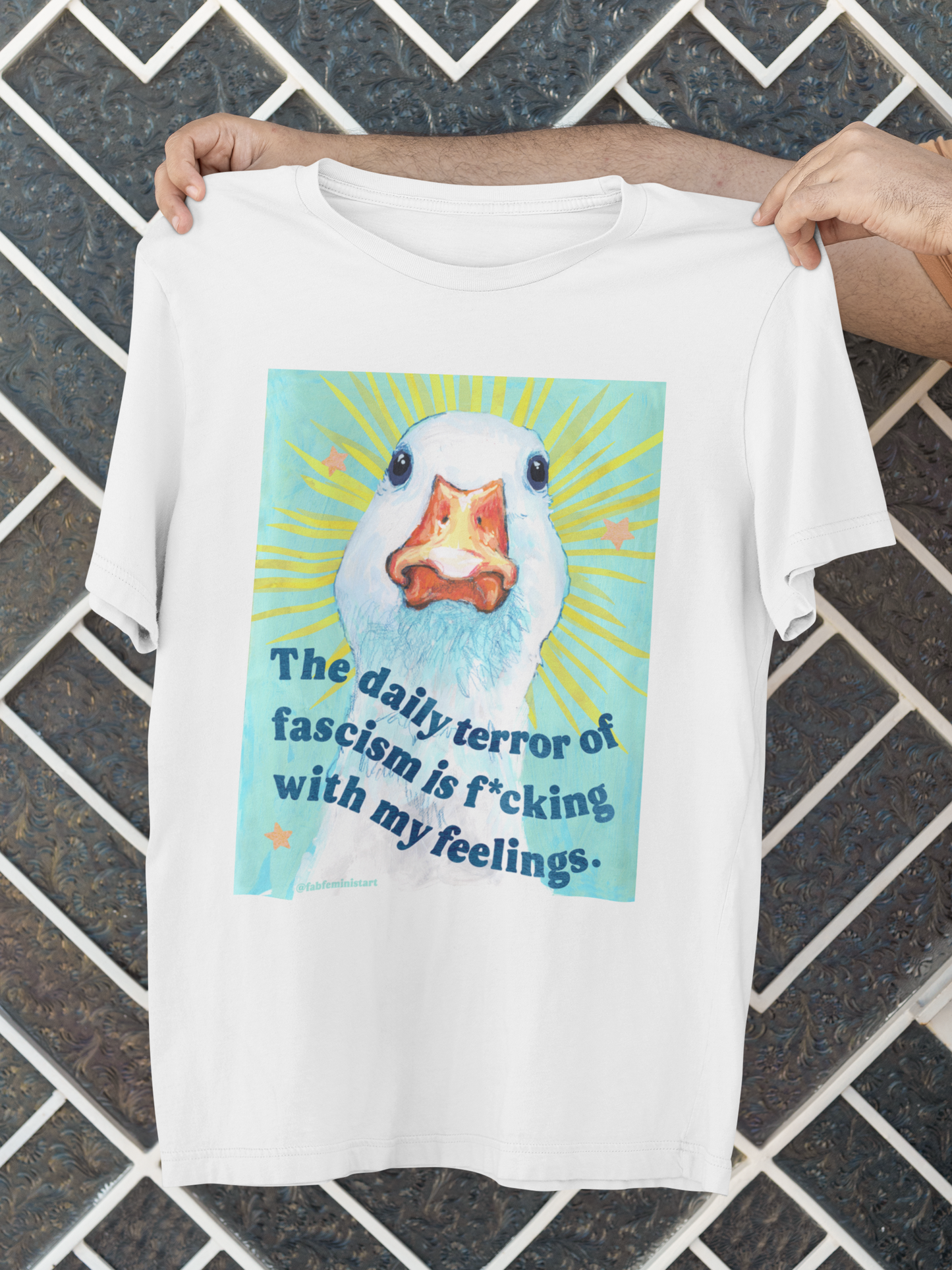 The daily terror of fascism is f*cking with my feelings: feminist shirt