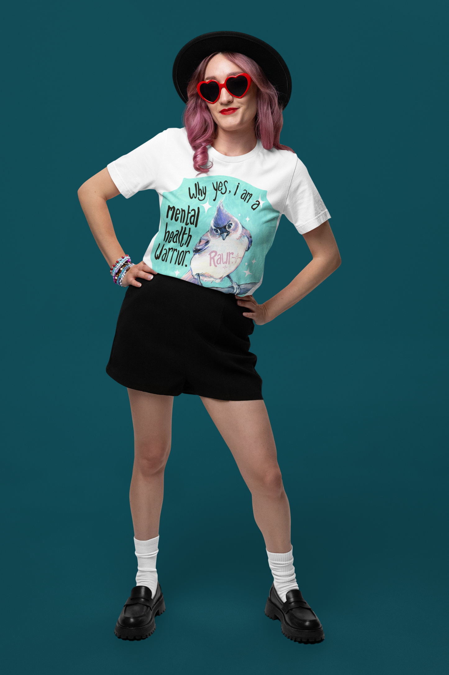 Why yes I am a mental health warrior rawr: Mental Health Shirt