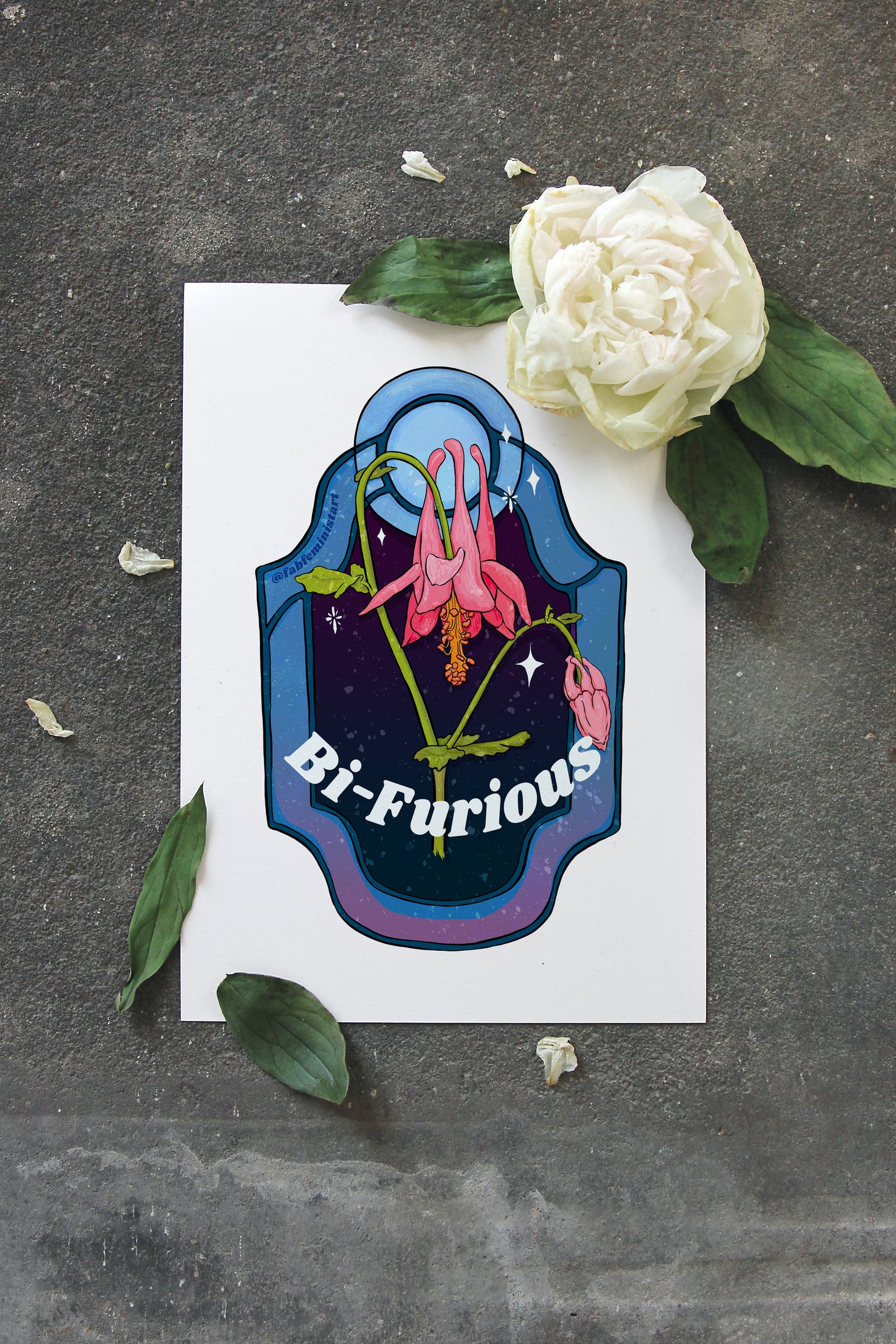 Bi Furious: Bisexual Pride Art Print