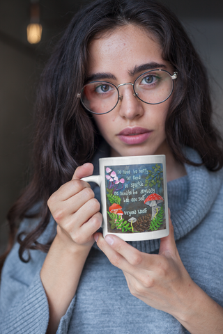 No need to hurry no need to sparkle no need to be anybody but oneself, Virginia Woolf: Feminist Mug