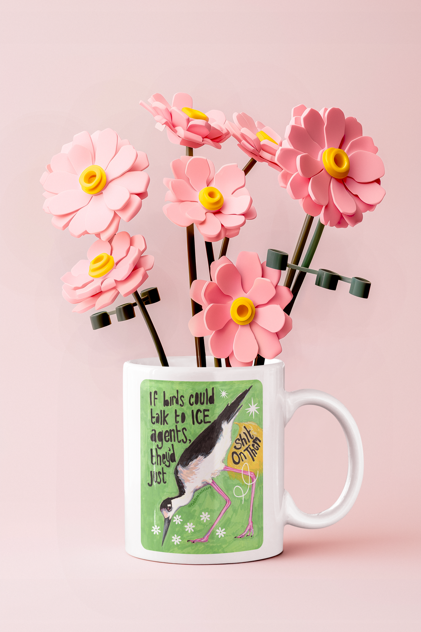 If Birds Could Talk To ICE They'd Just Shit On Them: Feminist Mug