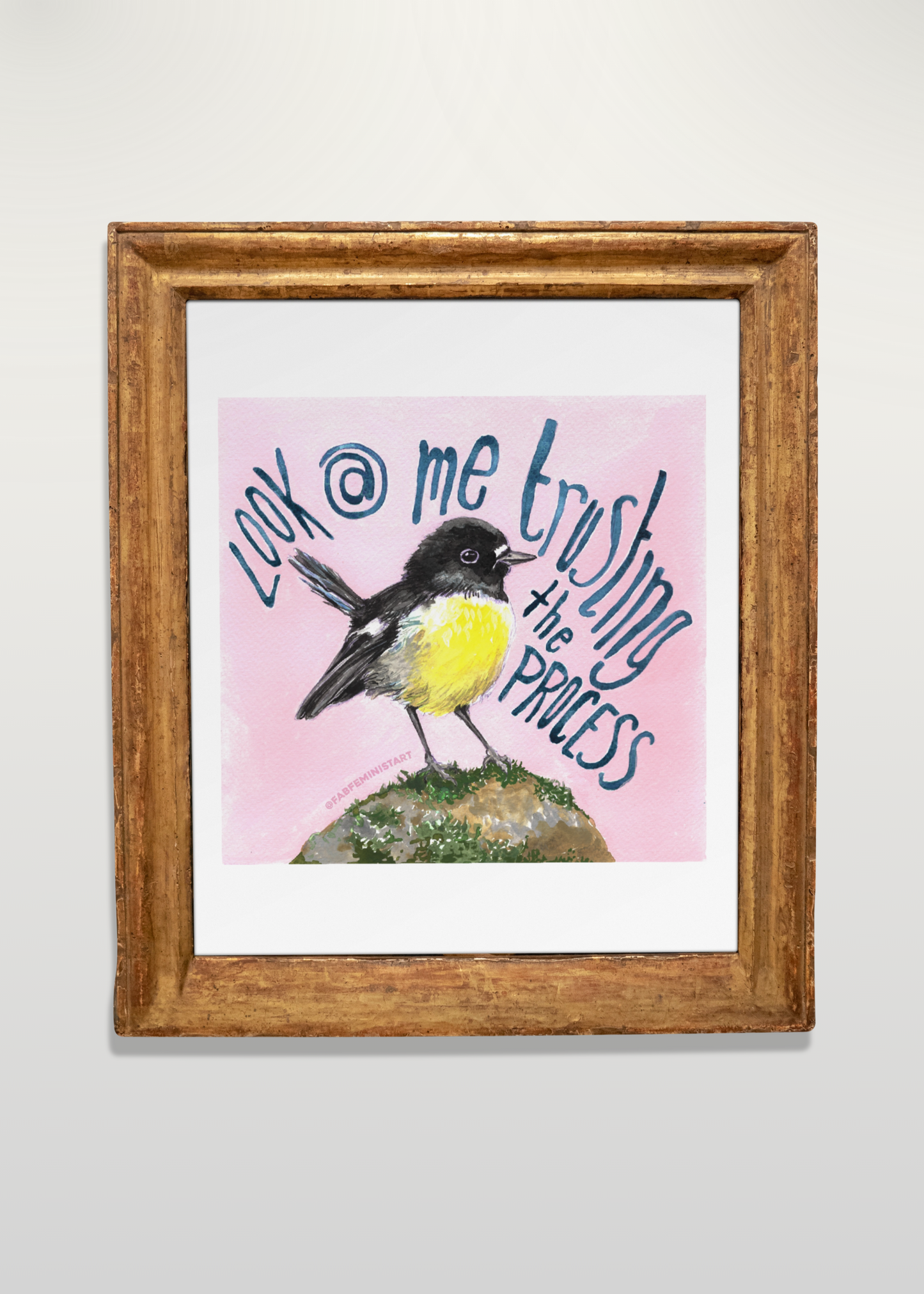 Look At me Trusting The Process: Mental Health Print