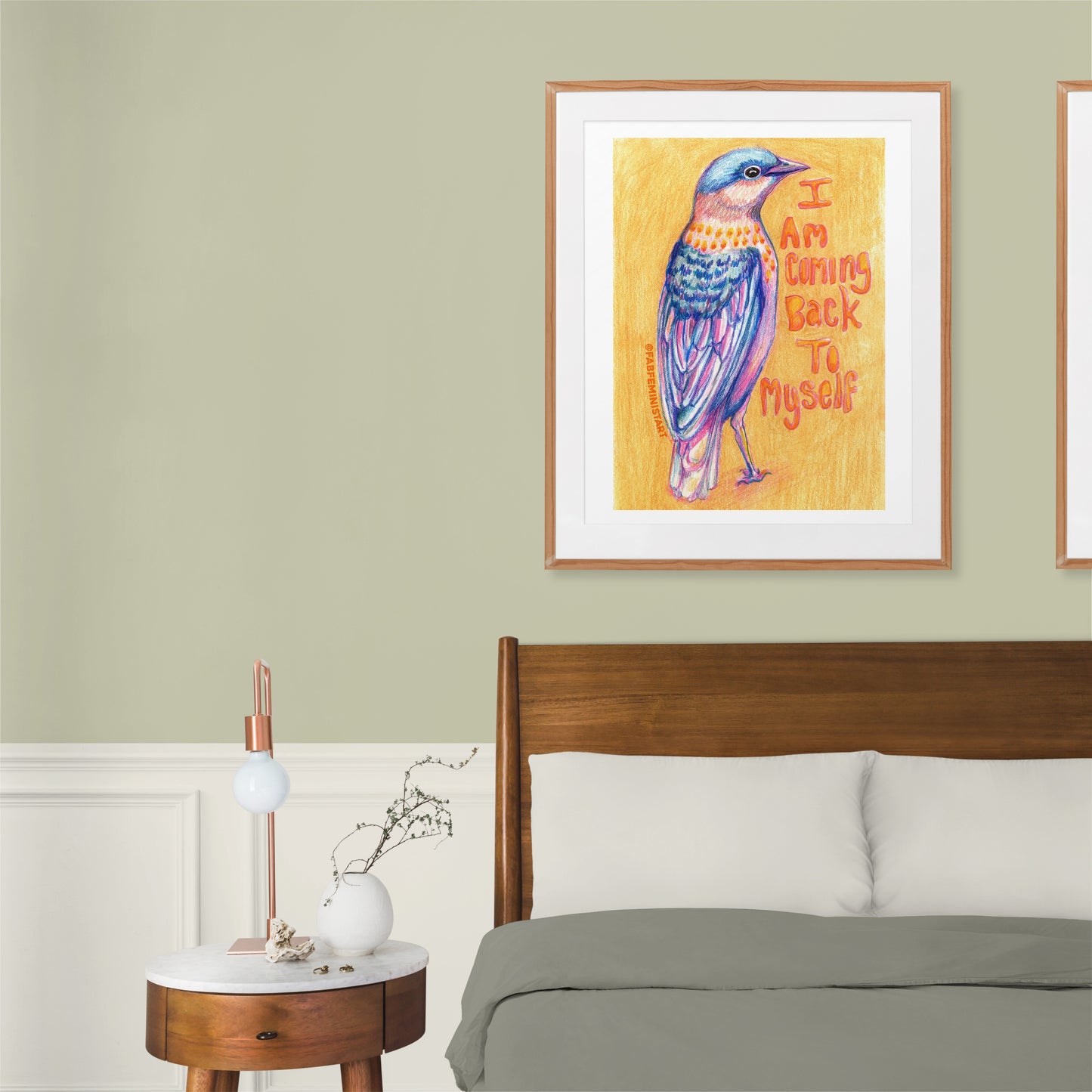 I Am Coming Back To Myself: Mental Health Art Print