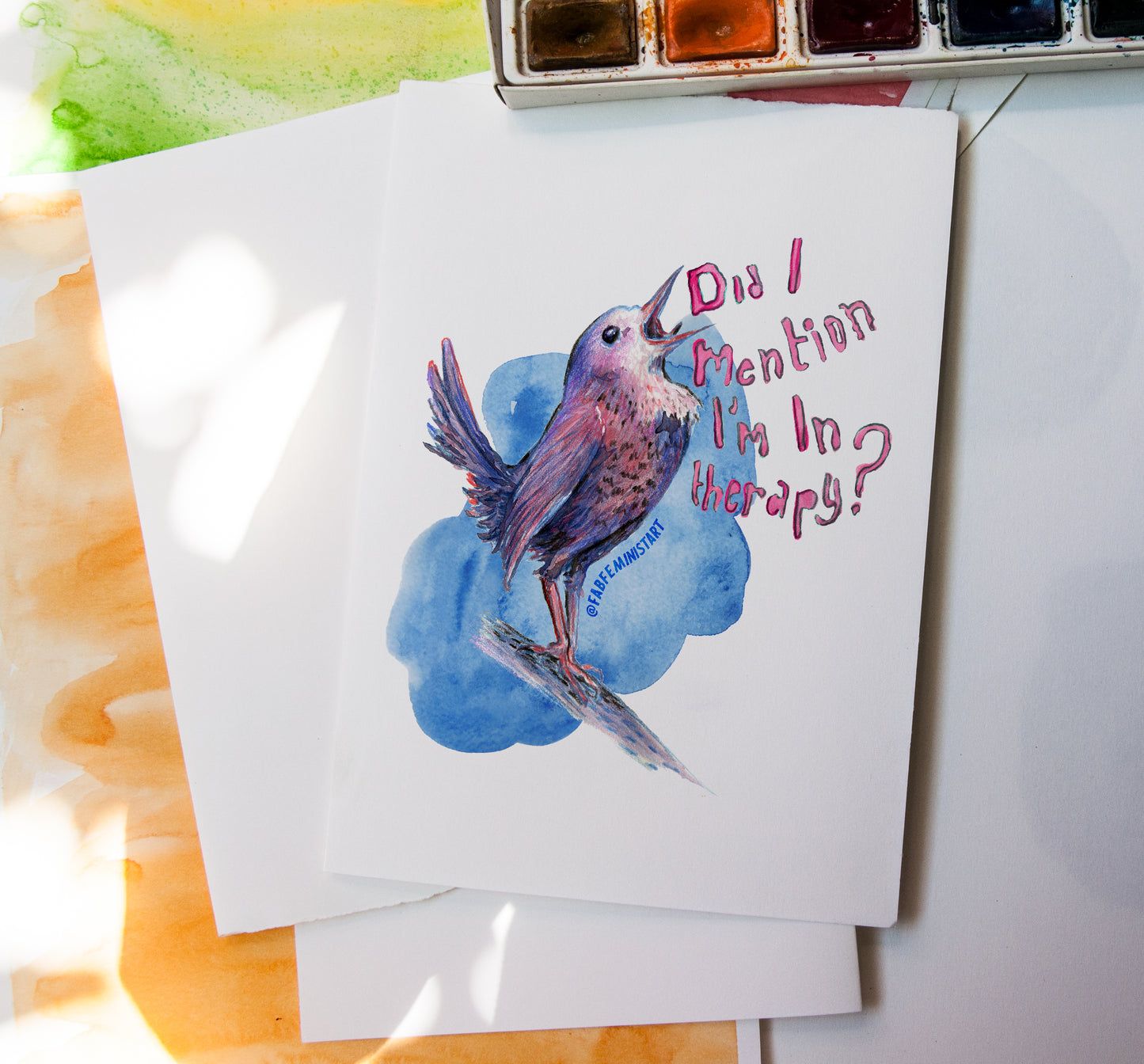Did I Mention I'm In Therapy: Mental Health Art Print