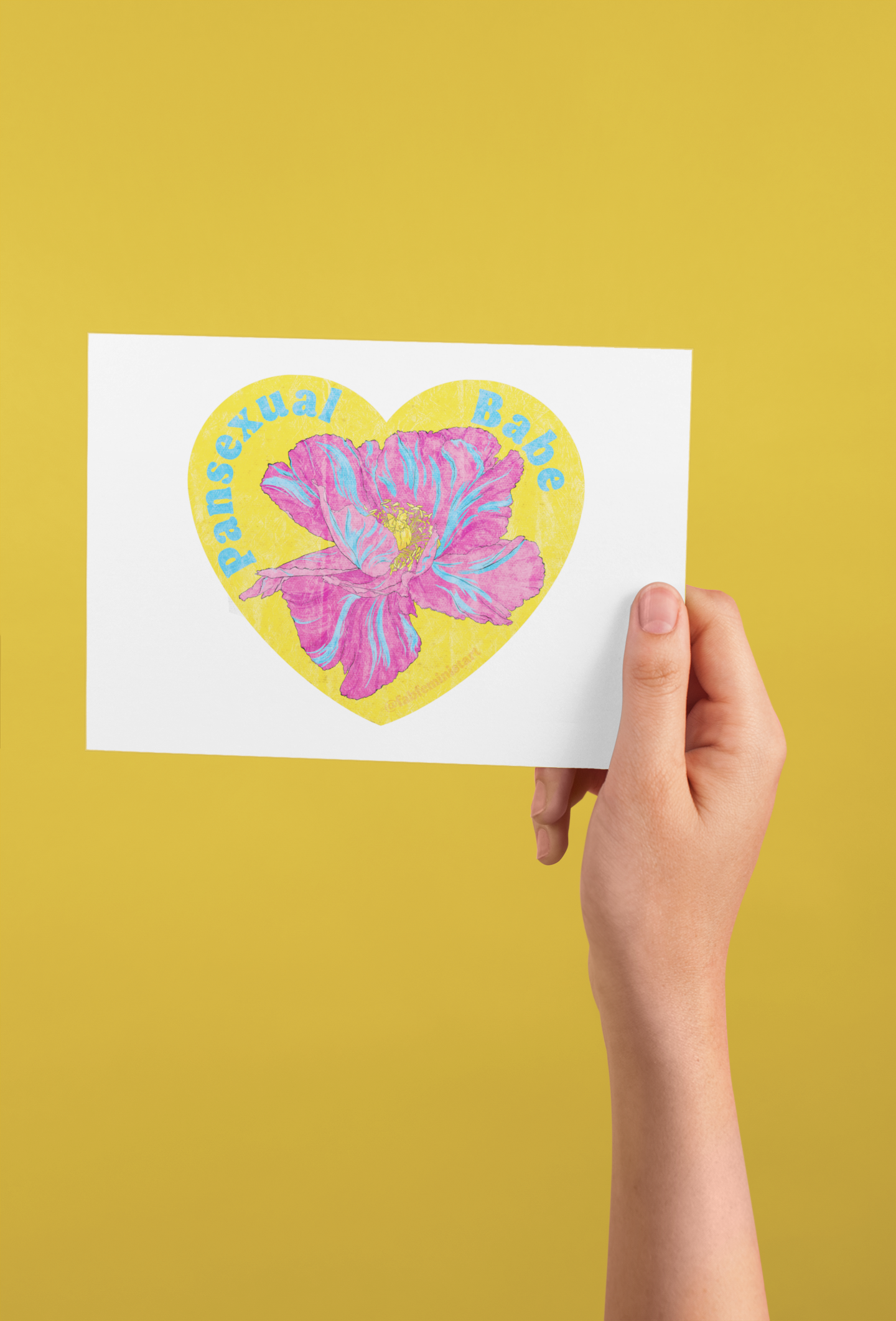 Pansexual Babe: Queer Pride Art