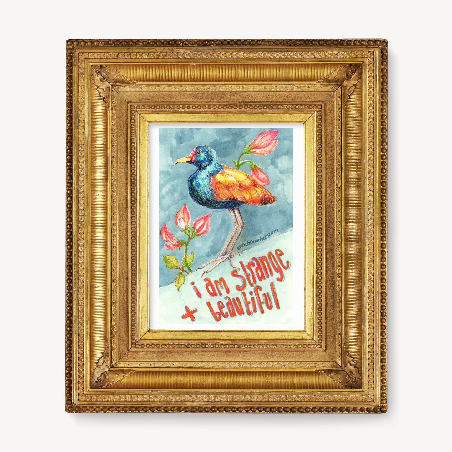 I Am Strange And Beautiful: Mental Health Art Print