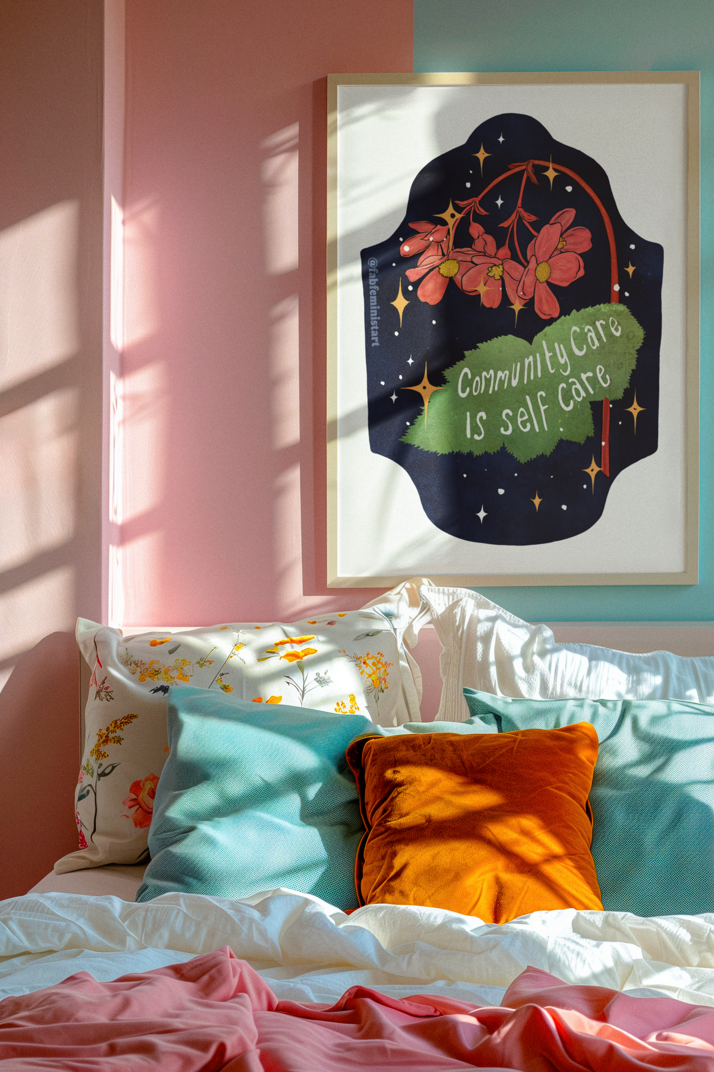Community Care Is Self Care: Feminist Art Print
