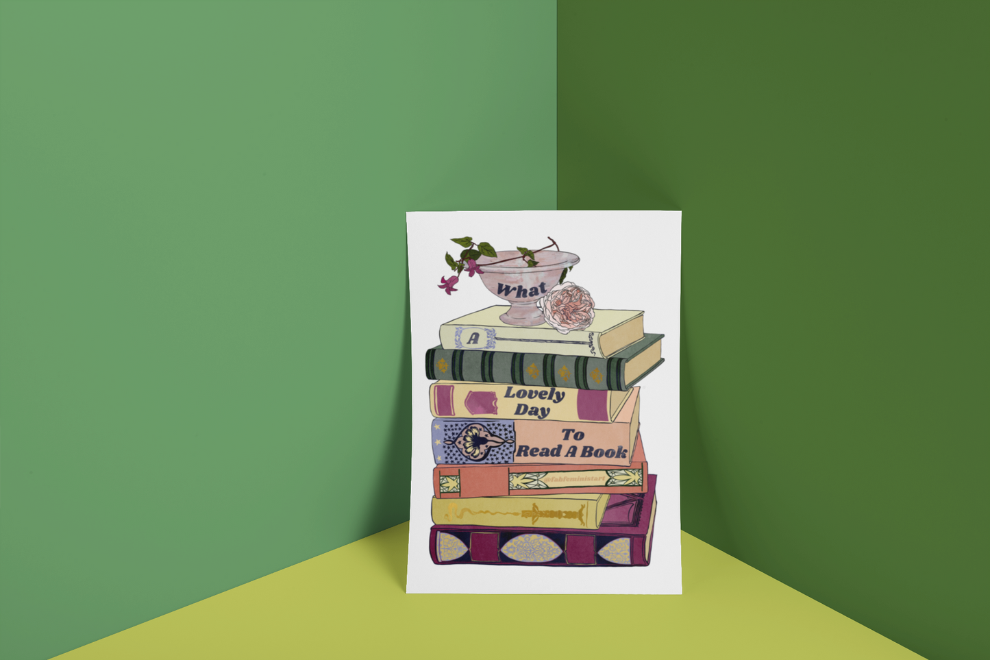 What A Lovely Day To Read A Book: Book Lover Print