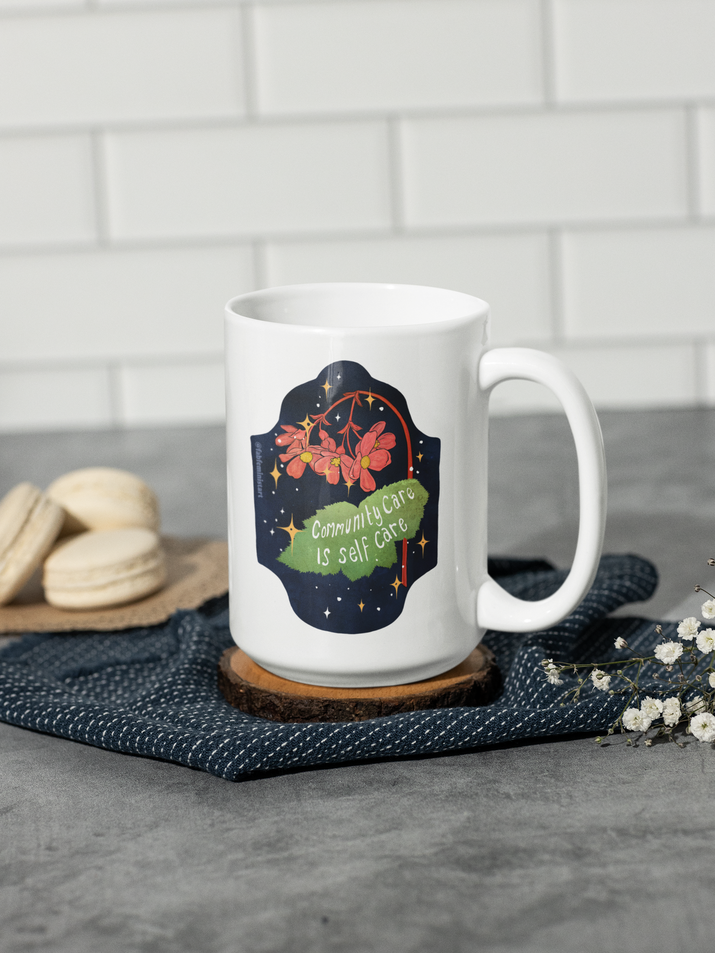 Community care is self care: Feminist mug