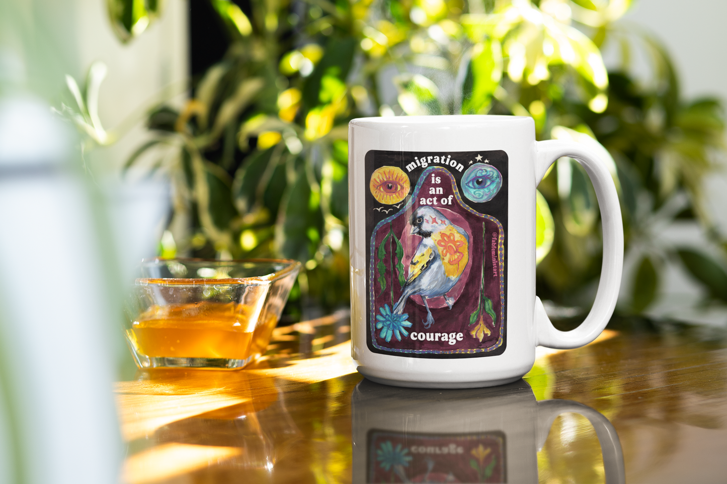 Migration Is An Act Of Courage: Feminist Mug