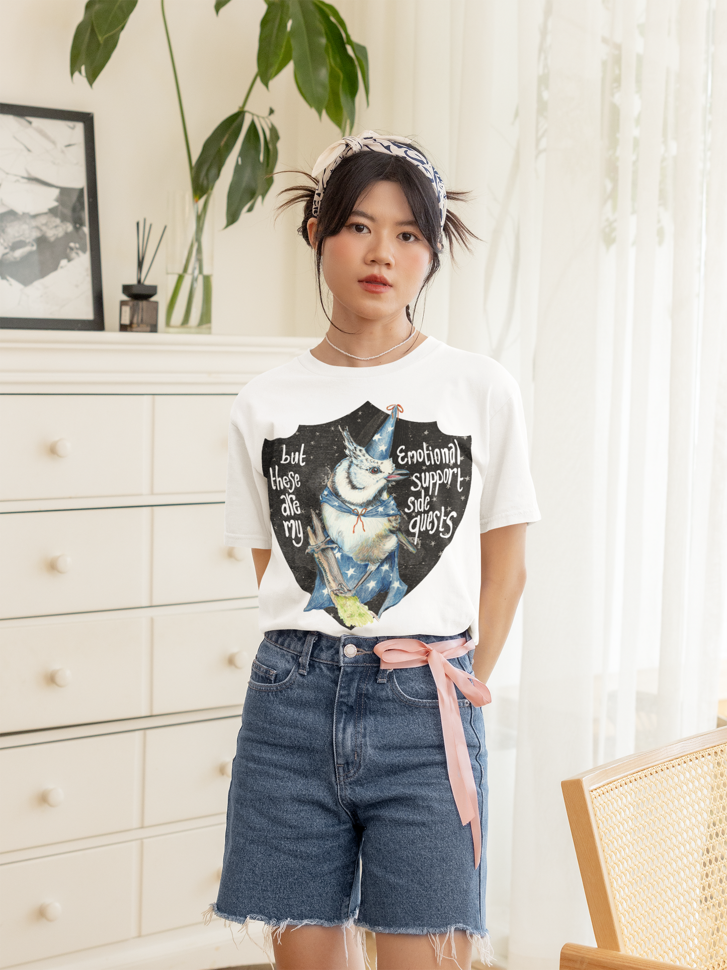But these are my emotional support side quests: Mental Health Shirt
