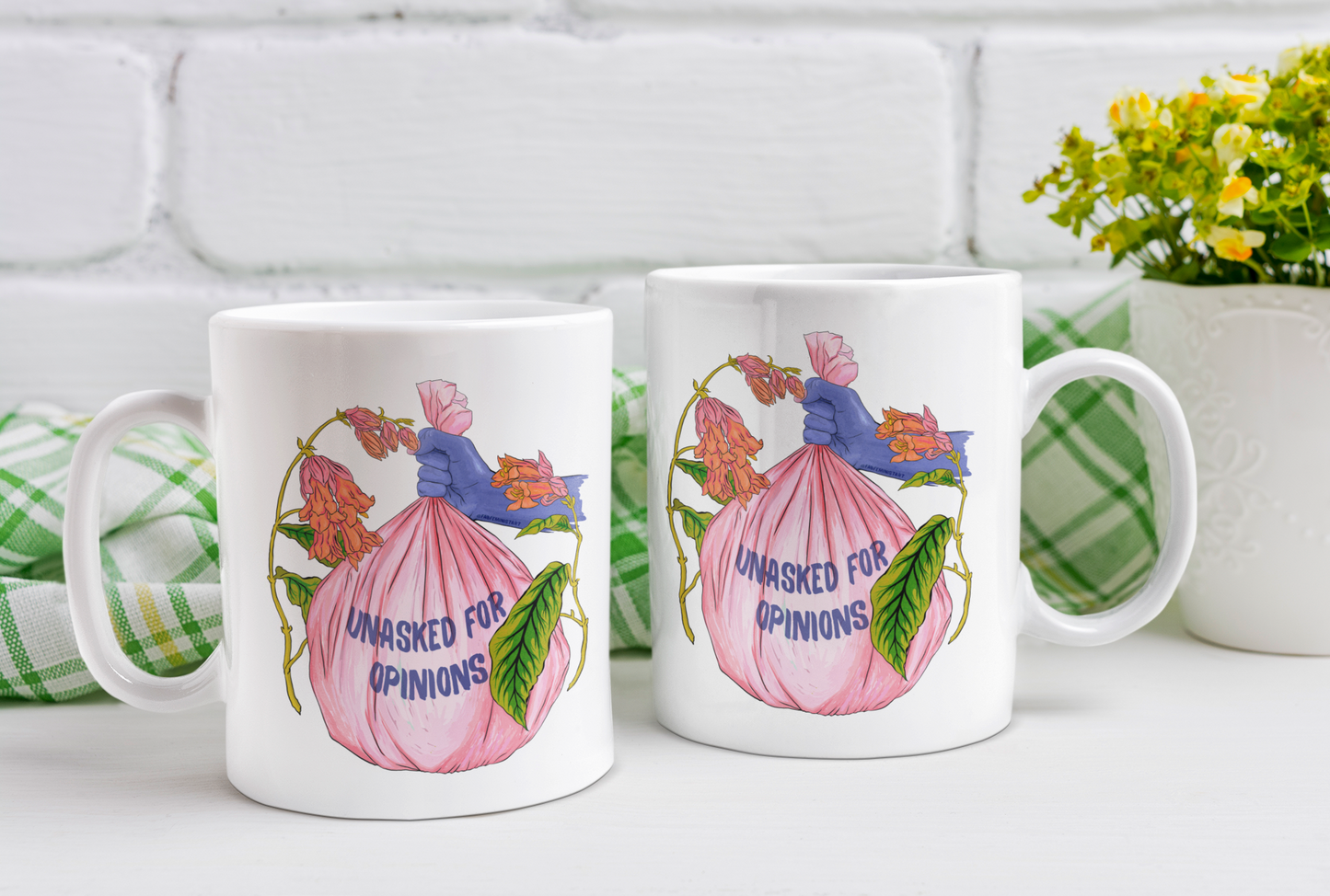 Unasked For Opinions In The Trash: Feminist Mug