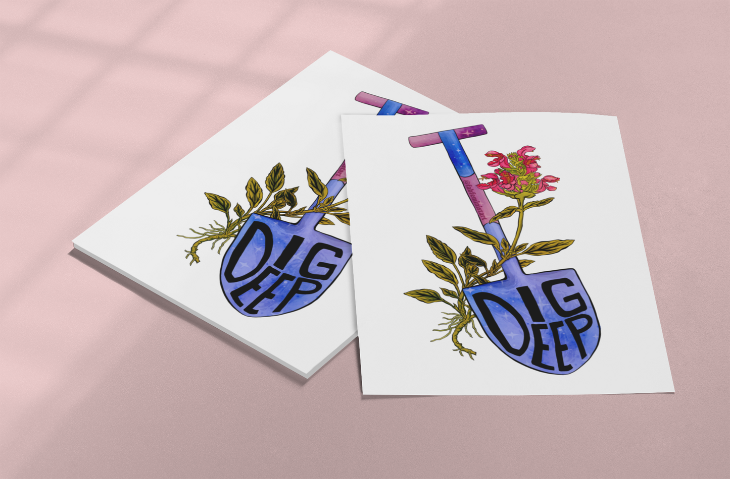 Dig Deep: Mental Health Art Print