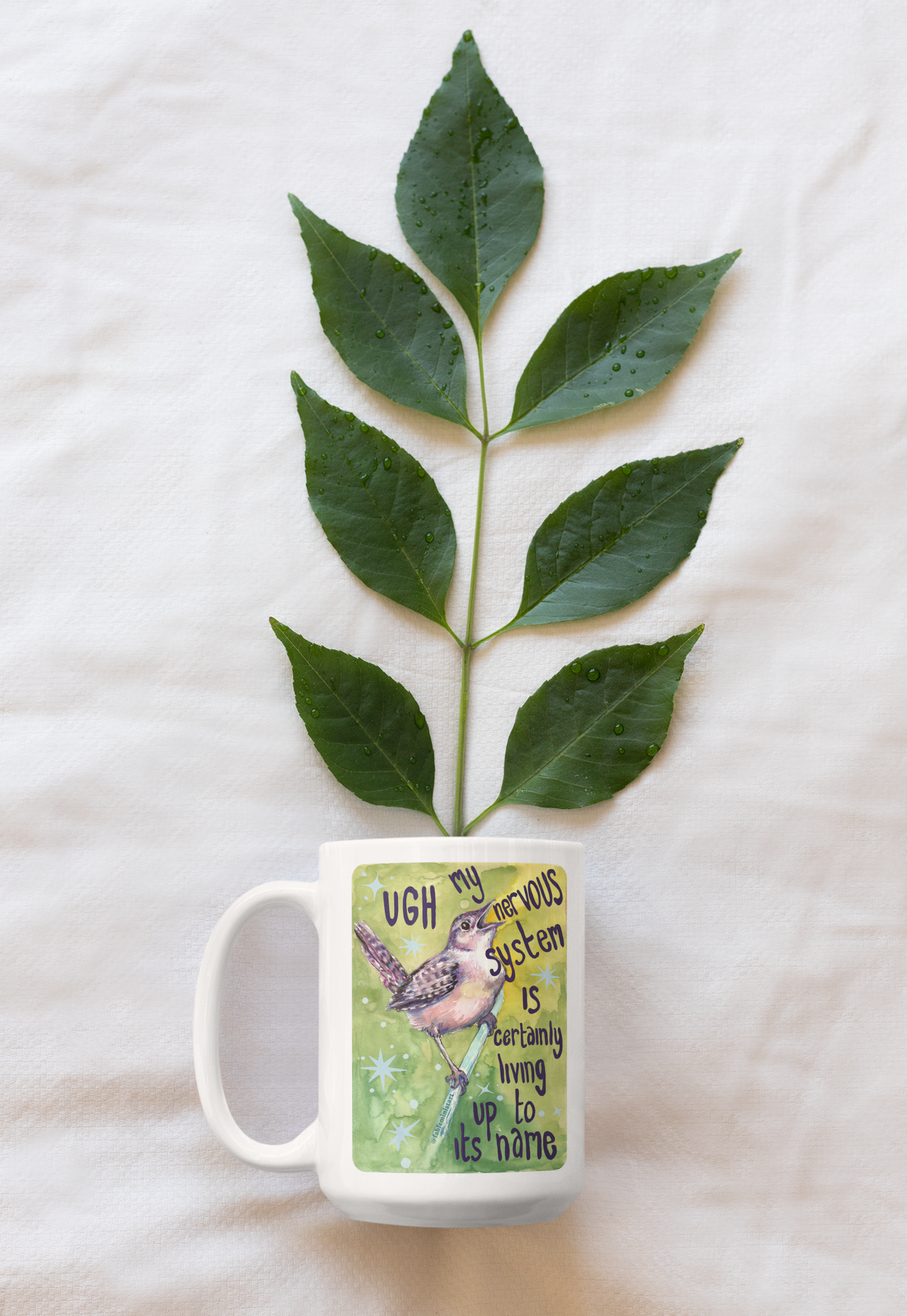 UGH My nervous system is certainly living up to its name: Mental health mug