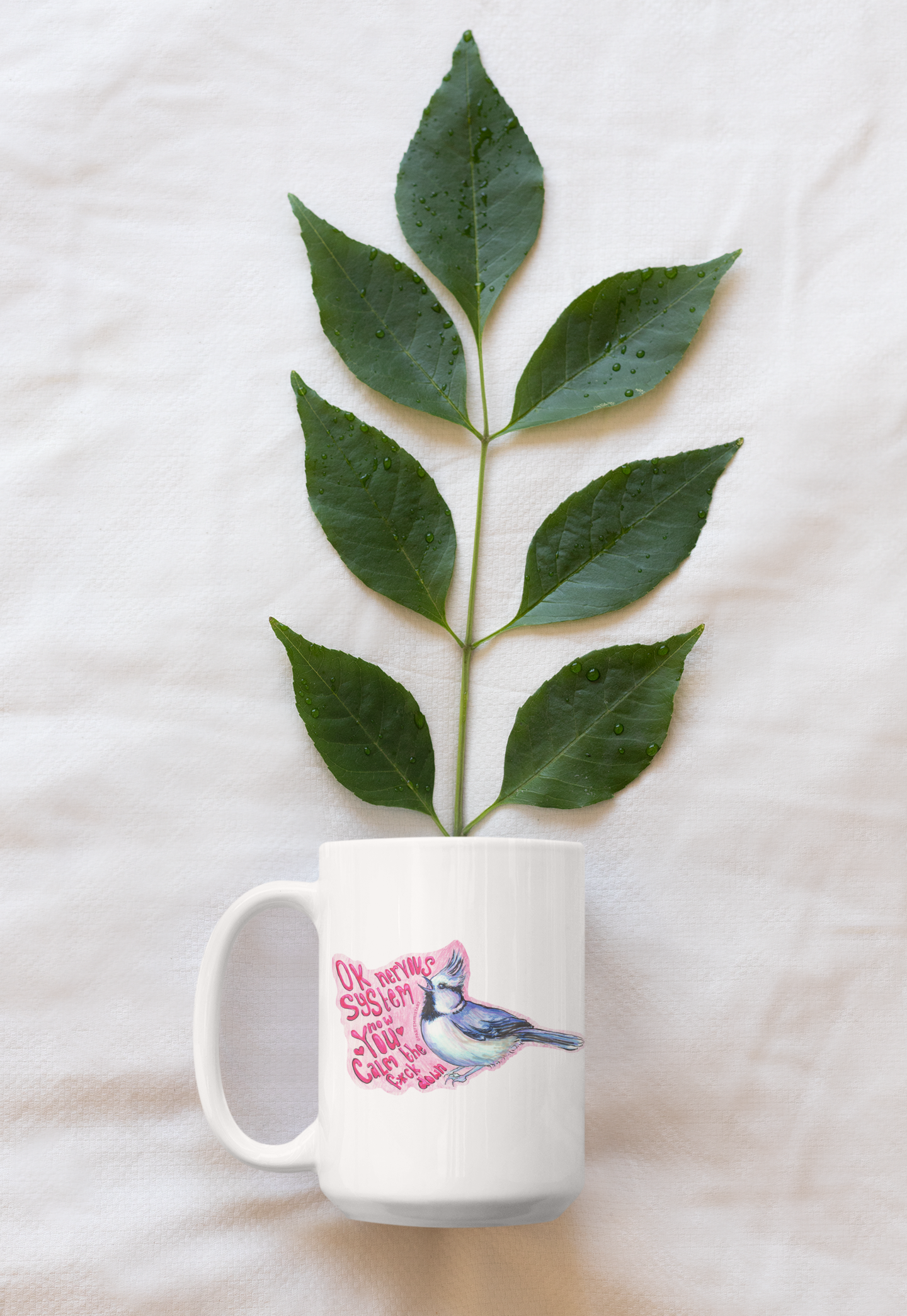 Ok Nervous System Now You Calm The F*ck Down: Mental Health Mug