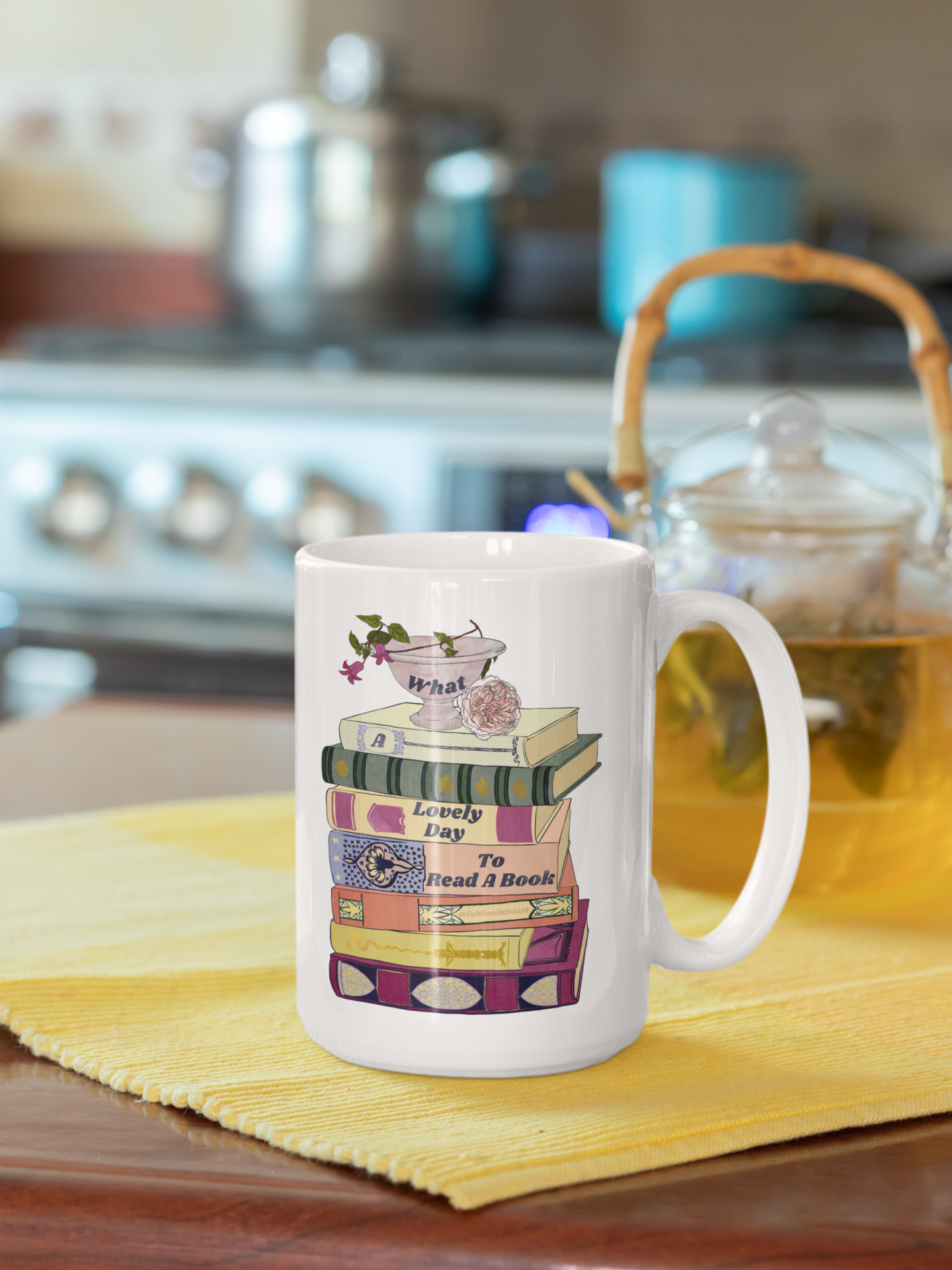 What A Lovely Day To Read A Book: Bookish Mug