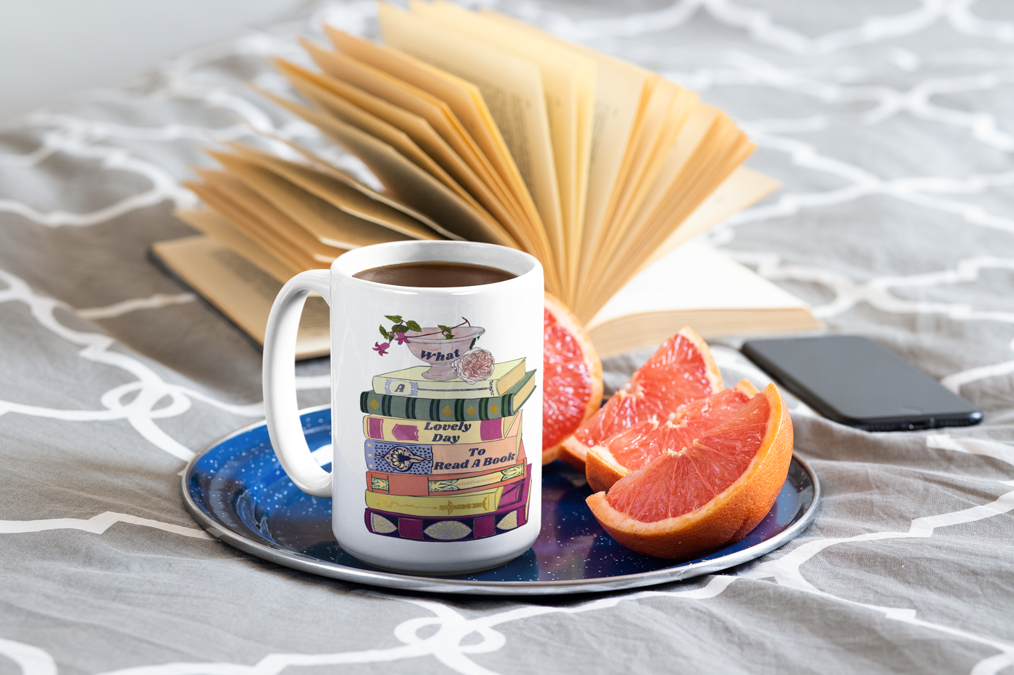 What A Lovely Day To Read A Book: Bookish Mug