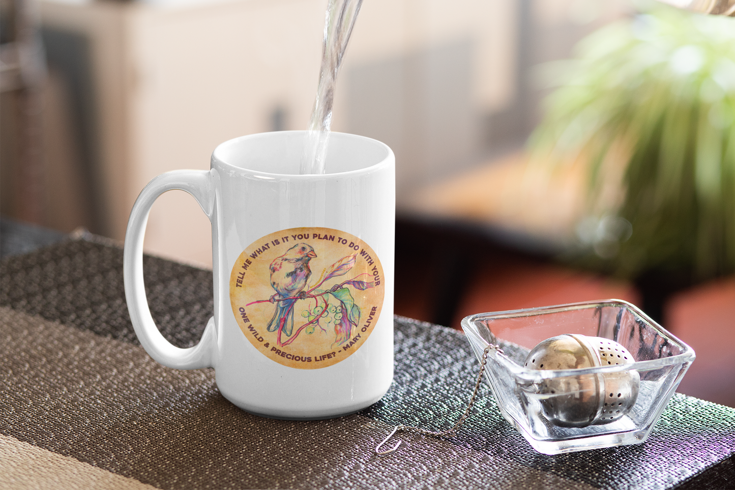 Tell me what is you plant to do with your one wild & precious life, Mary Oliver: Feminist Mug