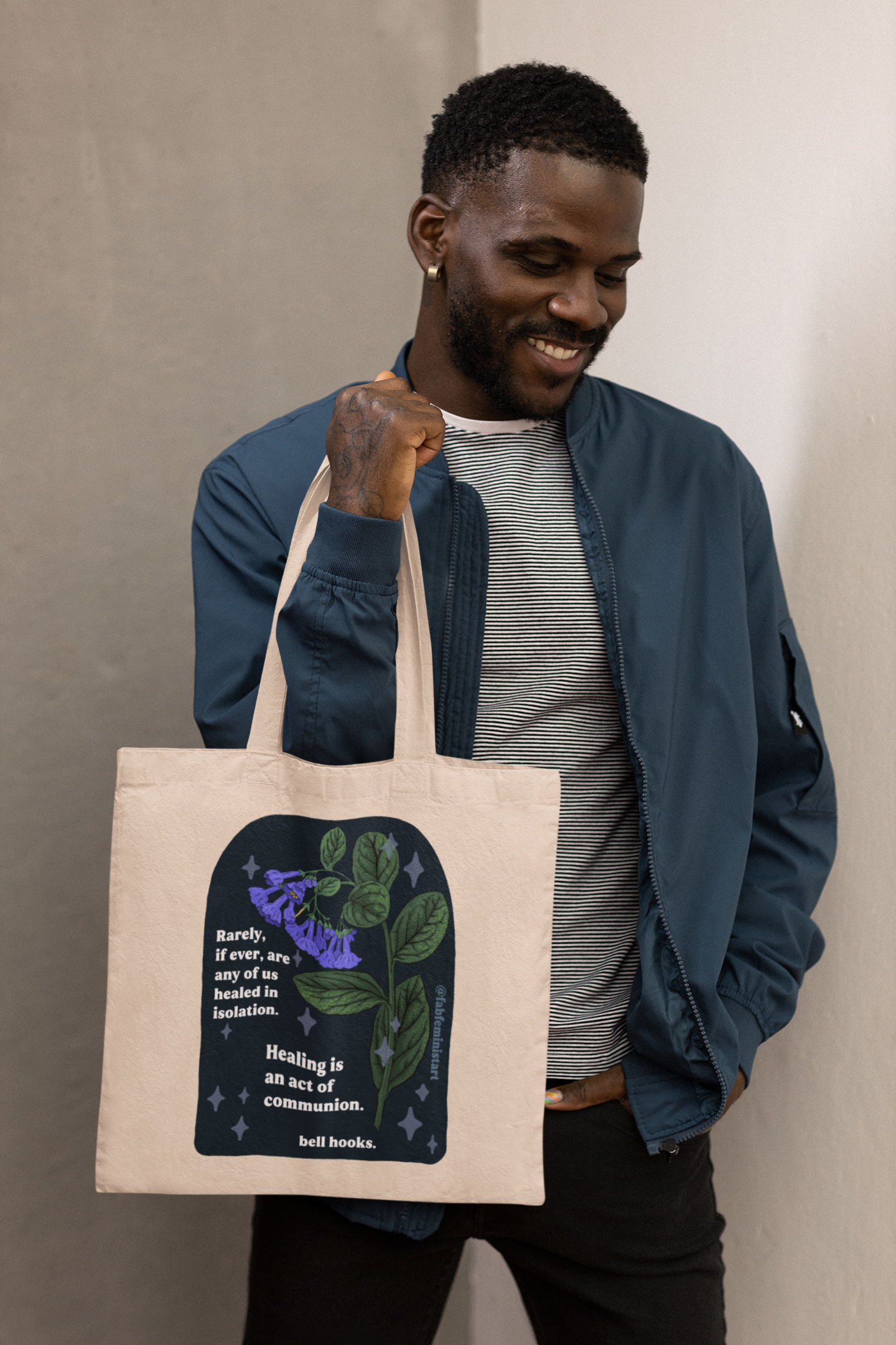 Rarely, if ever, are any of us healed in isolation. Healing is an act of communion, bell hooks: feminist tote
