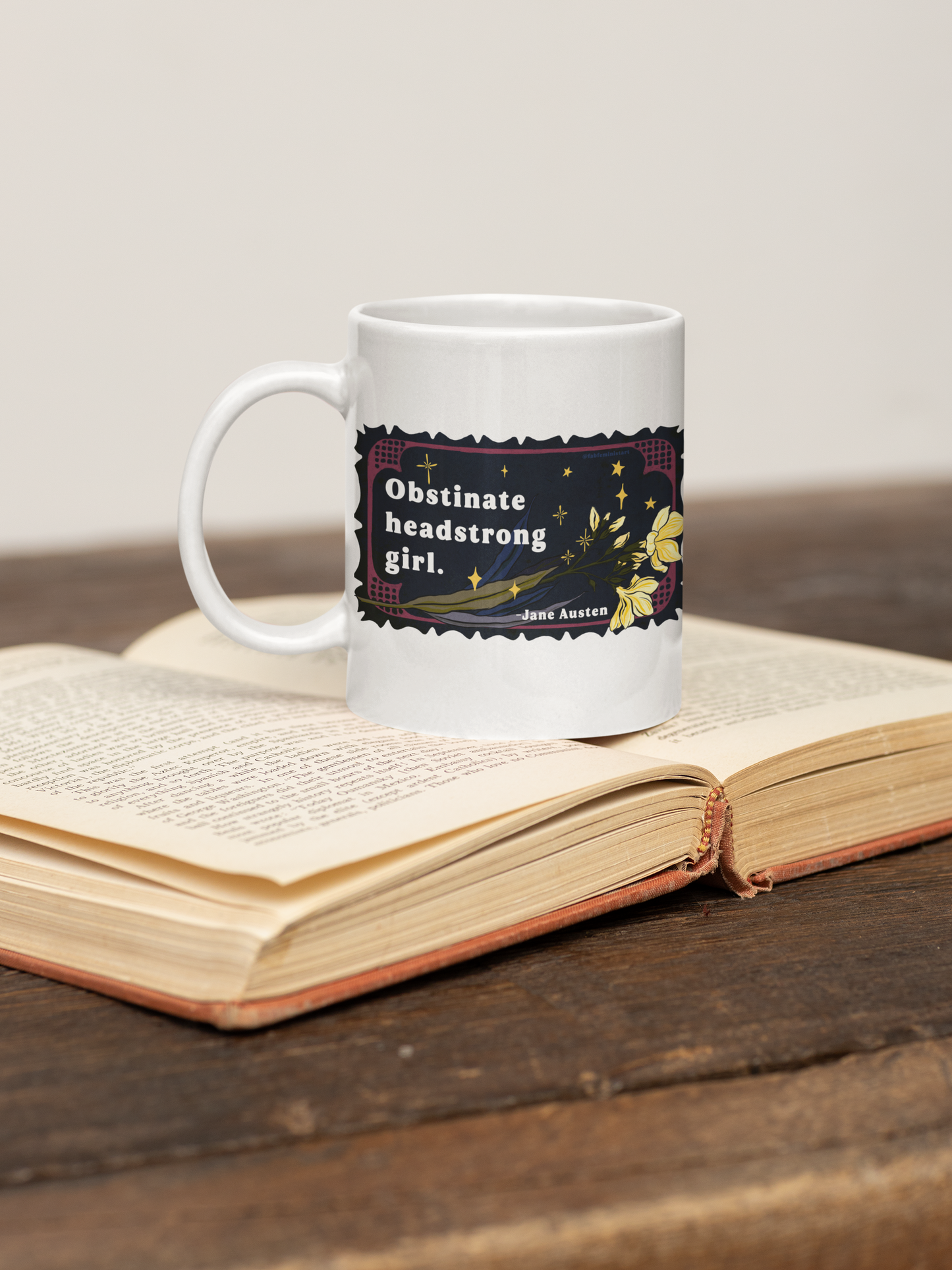 Obstinate headstrong girl, Jane Austen: Feminist Mug