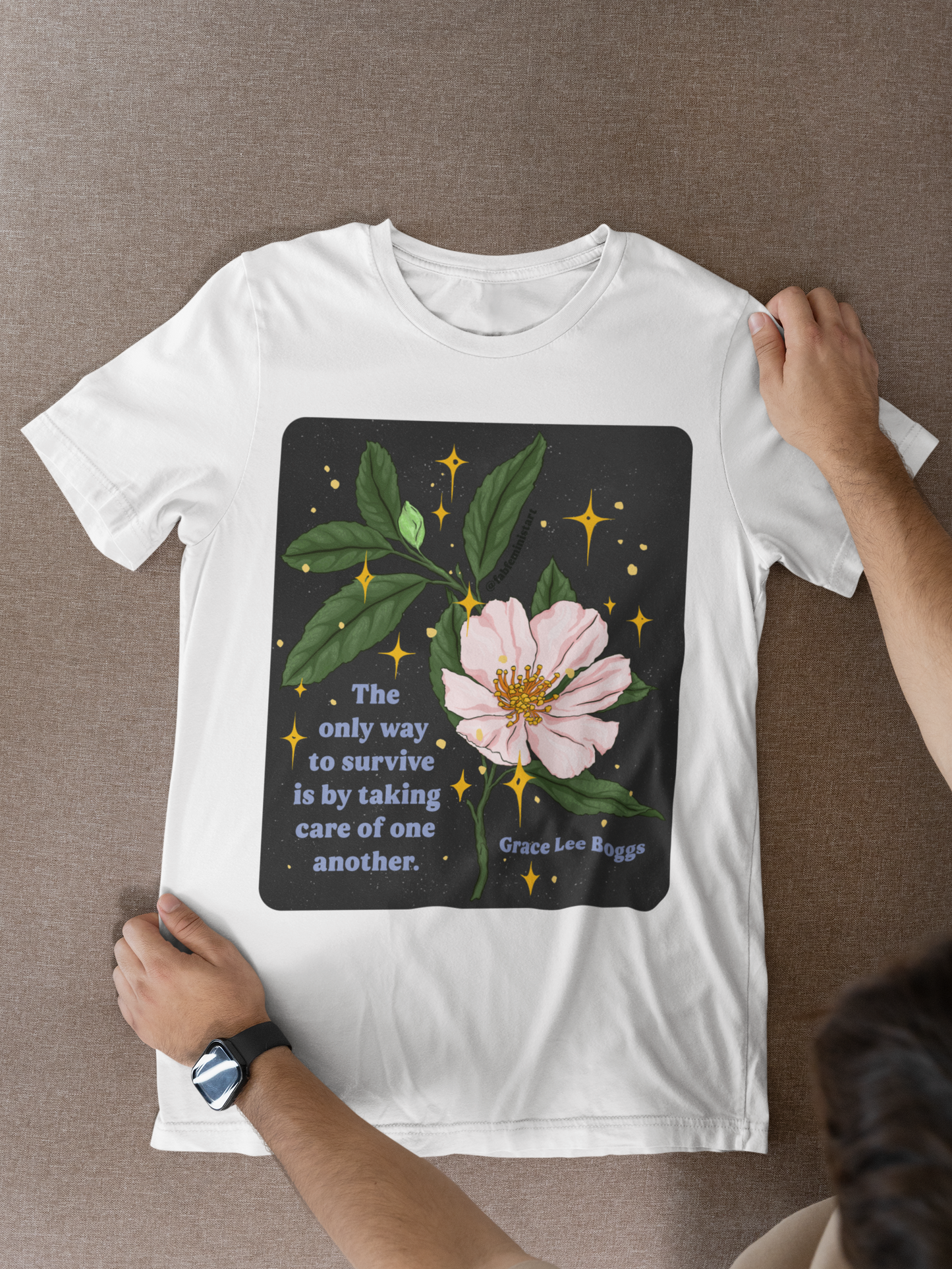The only way to survive is by taking care of one another, Grace Lee Boggs: Feminist Shirt