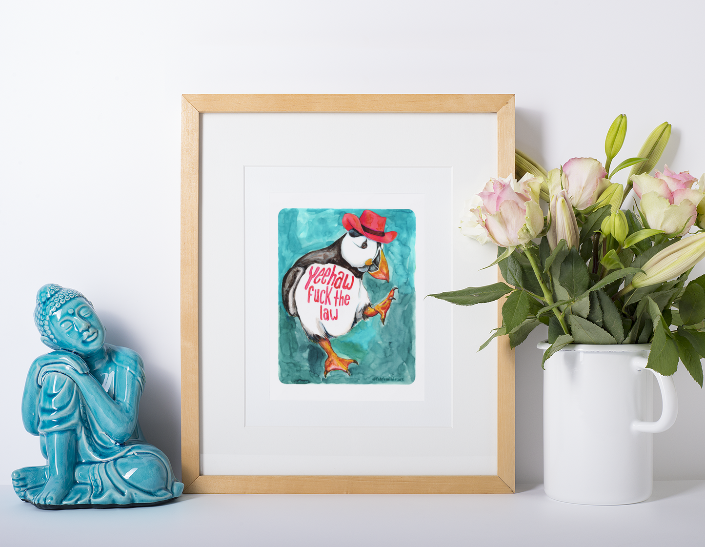 Feminist Print: Yeehaw F*ck The Law