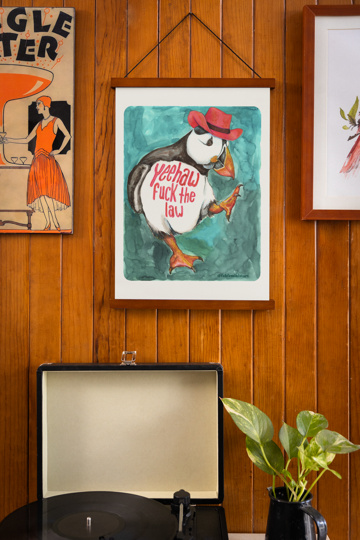 Feminist Print: Yeehaw F*ck The Law