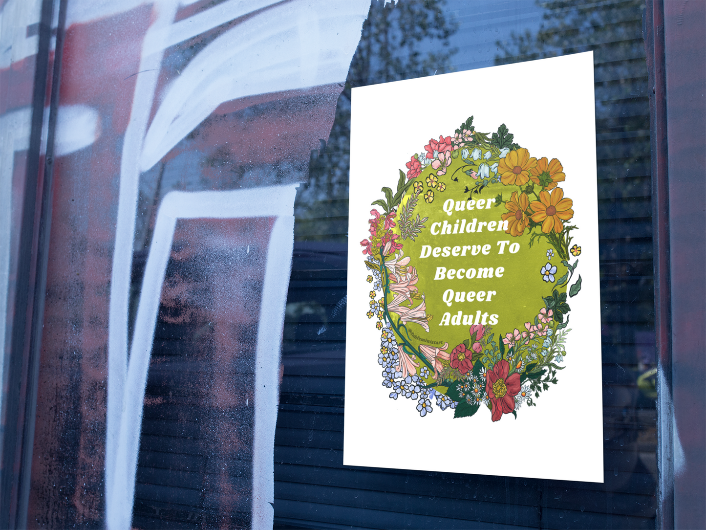 Queer Children Deserve To Become Queer Adults: lgbt pride print