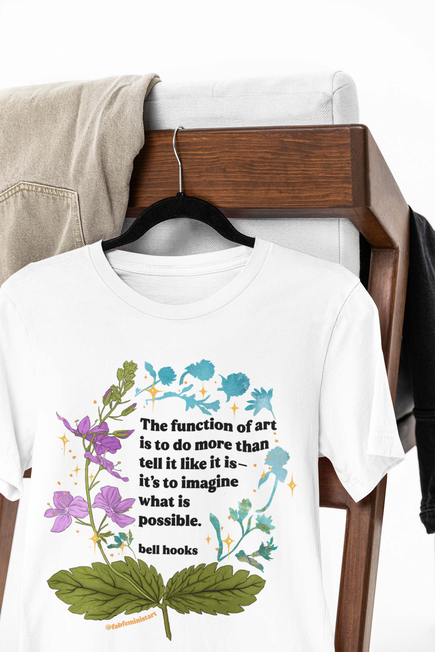 The function of art is to do more than tell it like it is—it's to imagine what is possible, bell hooks: feminist shirt