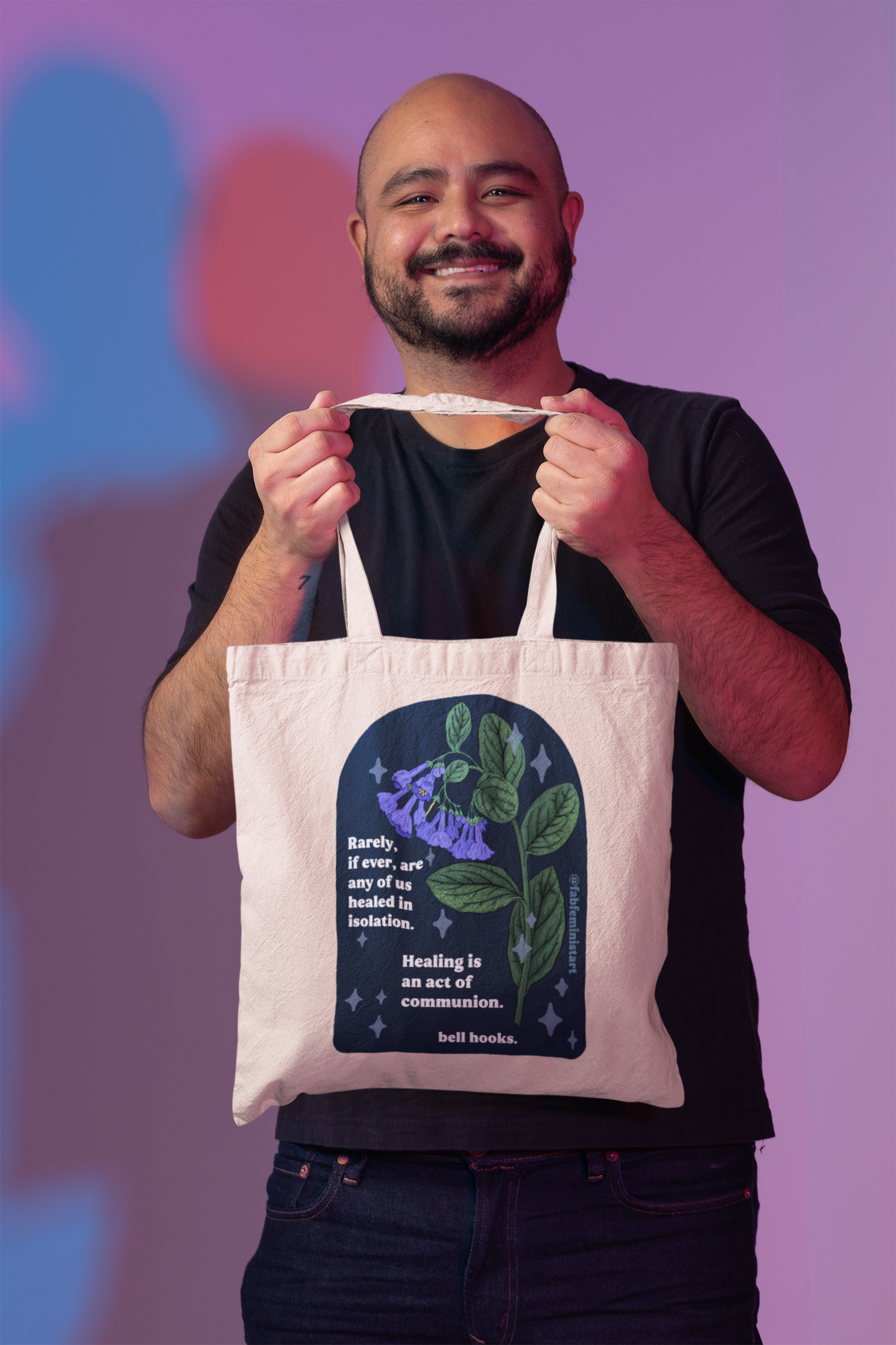 Rarely, if ever, are any of us healed in isolation. Healing is an act of communion, bell hooks: feminist tote