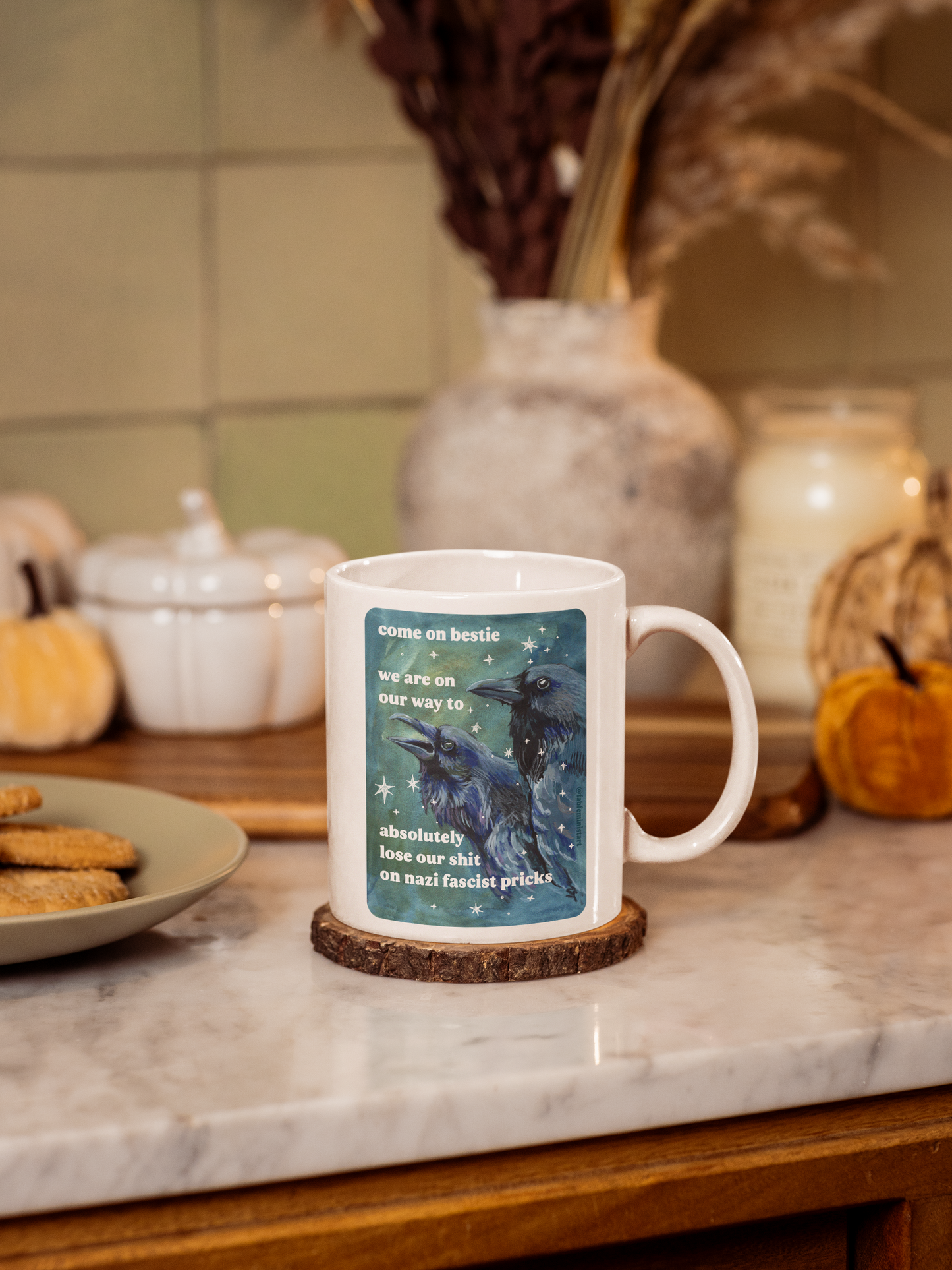 Come on bestie we are on our way to absolutely lose our shit on n*zi fascist pricks: feminist mug