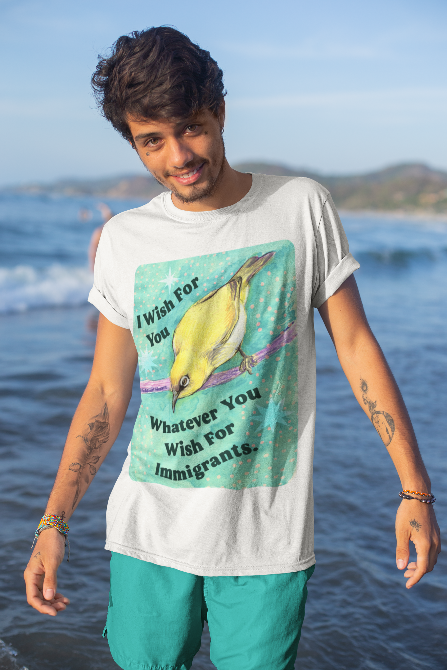 I Wish For You T-Shirt, Inspirational Tee, Gift for Immigrants, Unisex Softstyle Shirt, Nature Lover Apparel