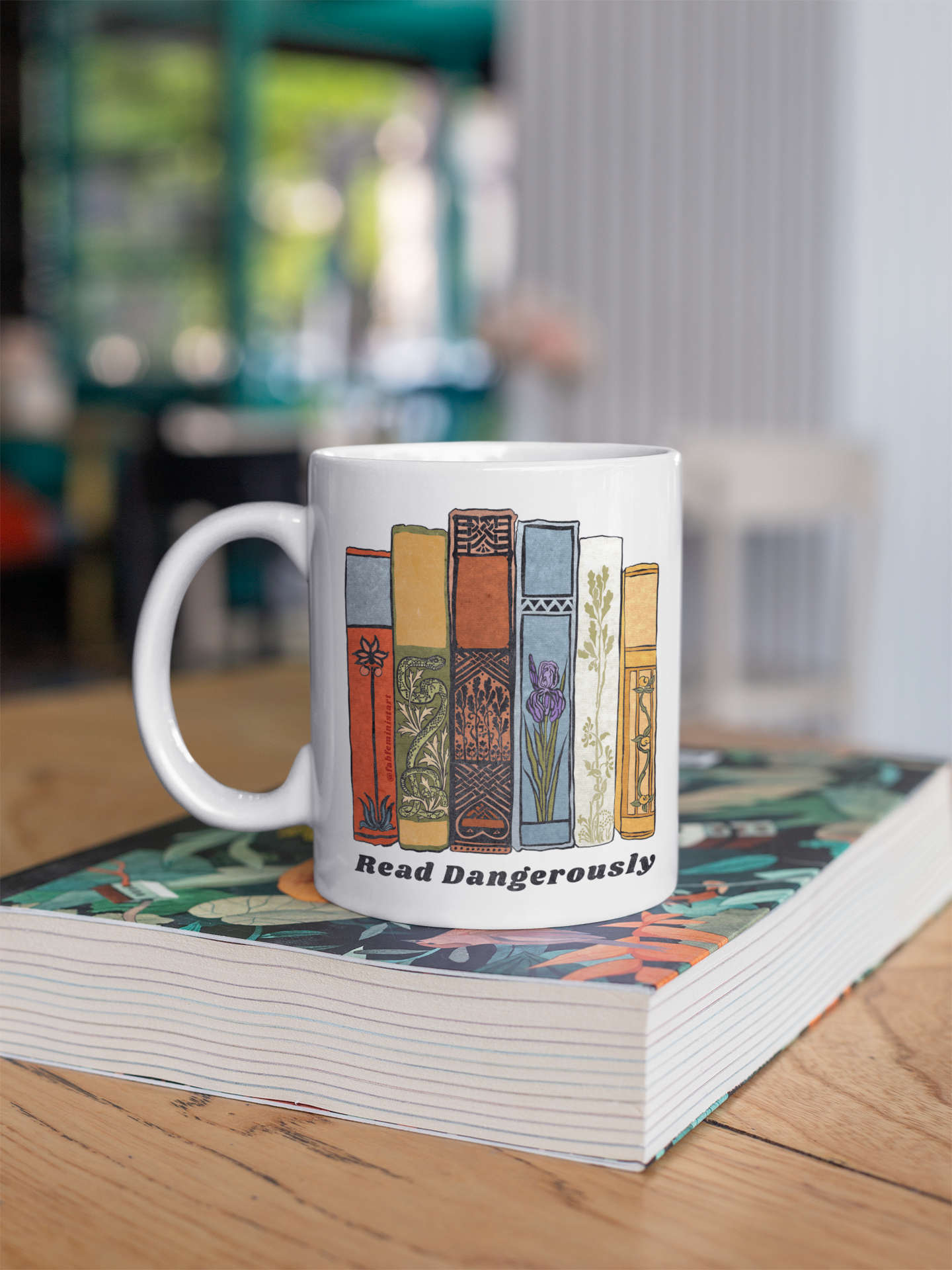 Read Dangerously: Book Lover Mug