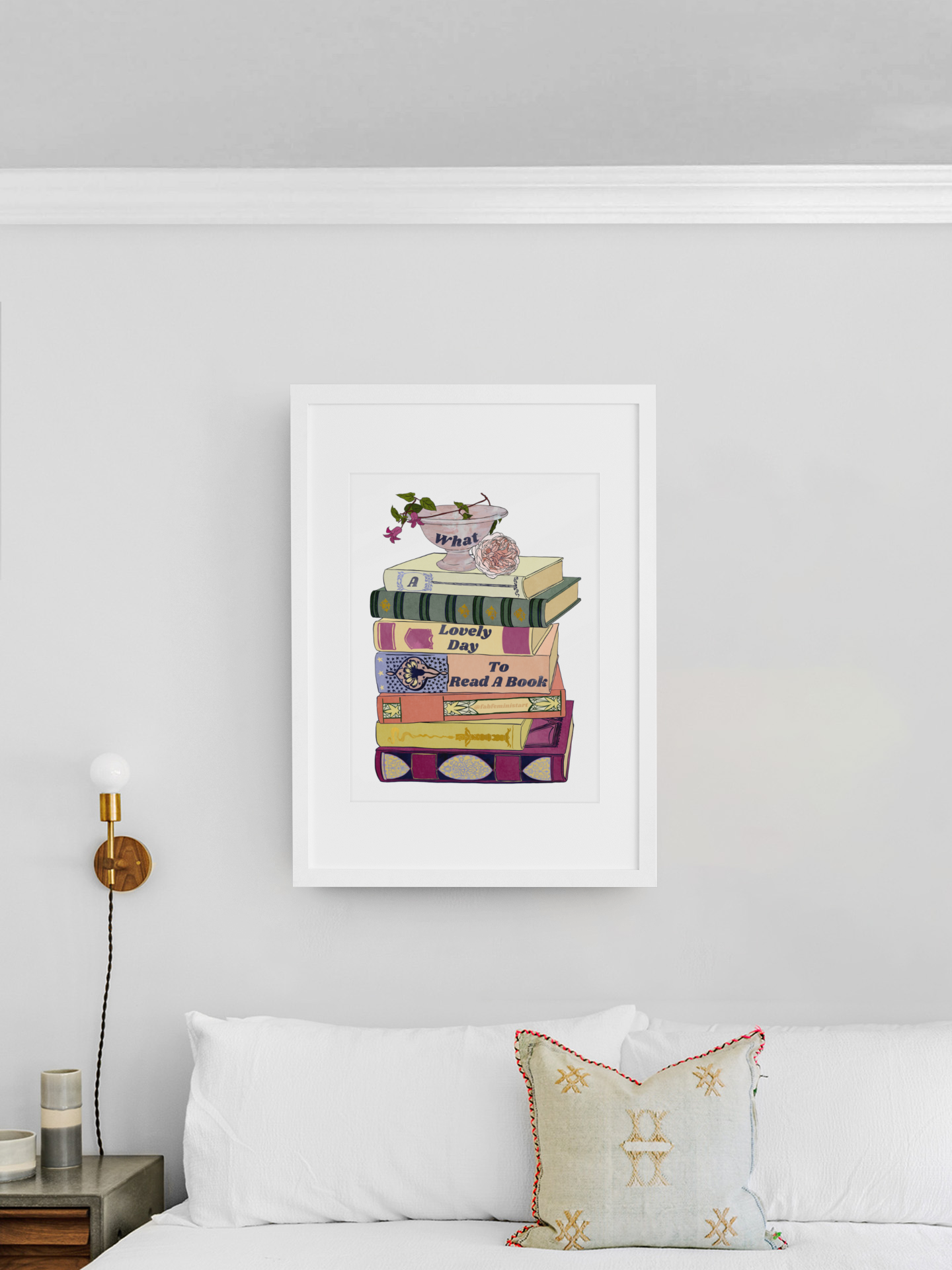 What A Lovely Day To Read A Book: Book Lover Print