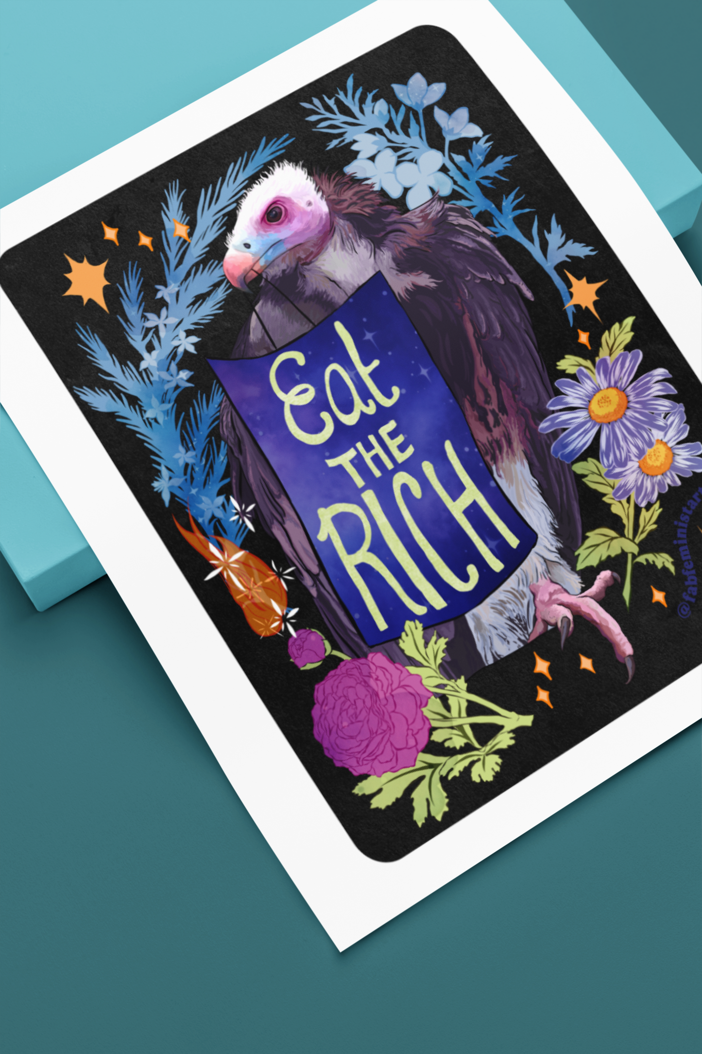 Eat The Rich: Feminist Art Print
