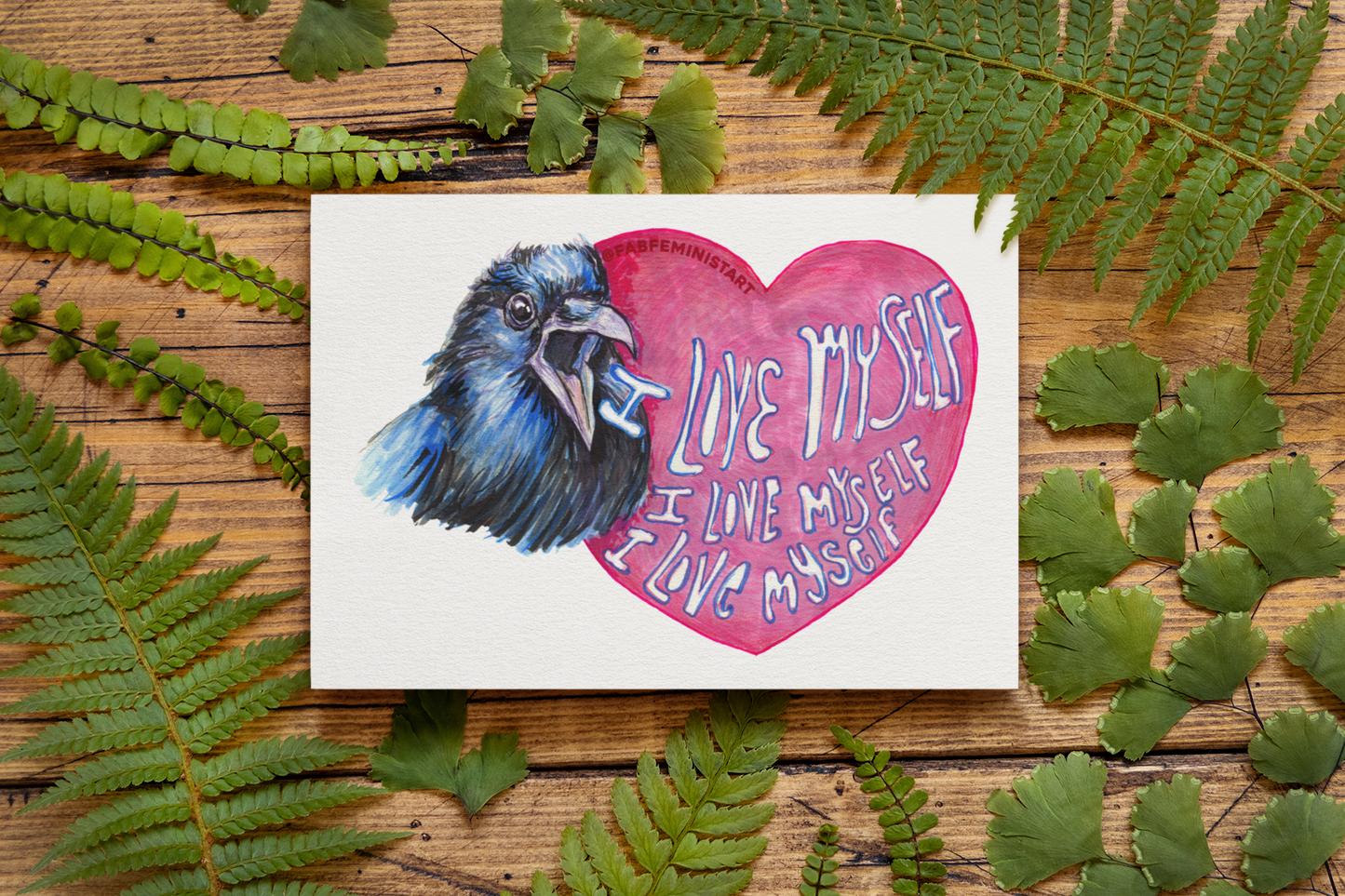 I Love Myself I Love Myself I Love Myself: Mental Health Print