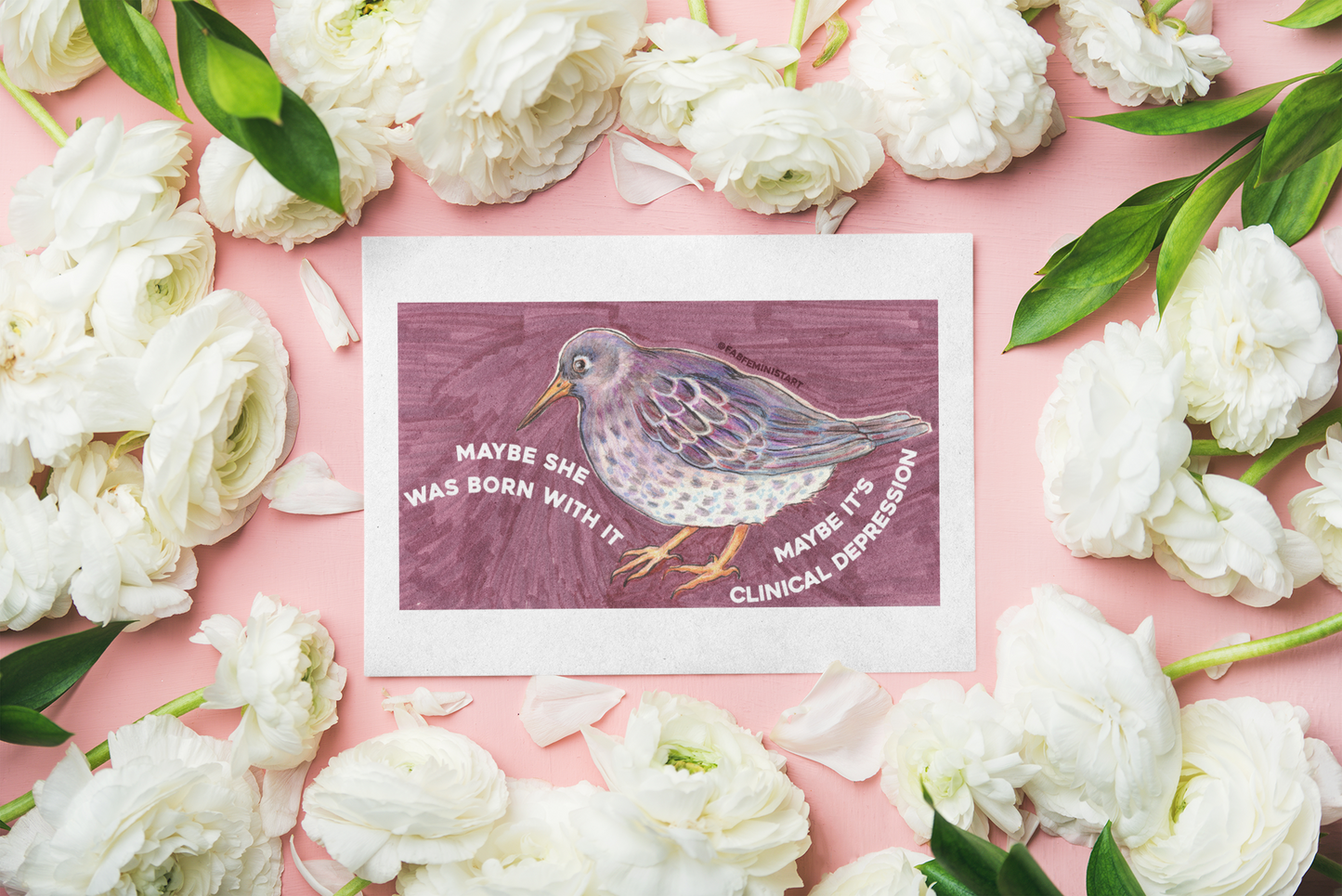 Maybe She Was Born With It Maybe It's Clinical Depression: Mental Health Poster