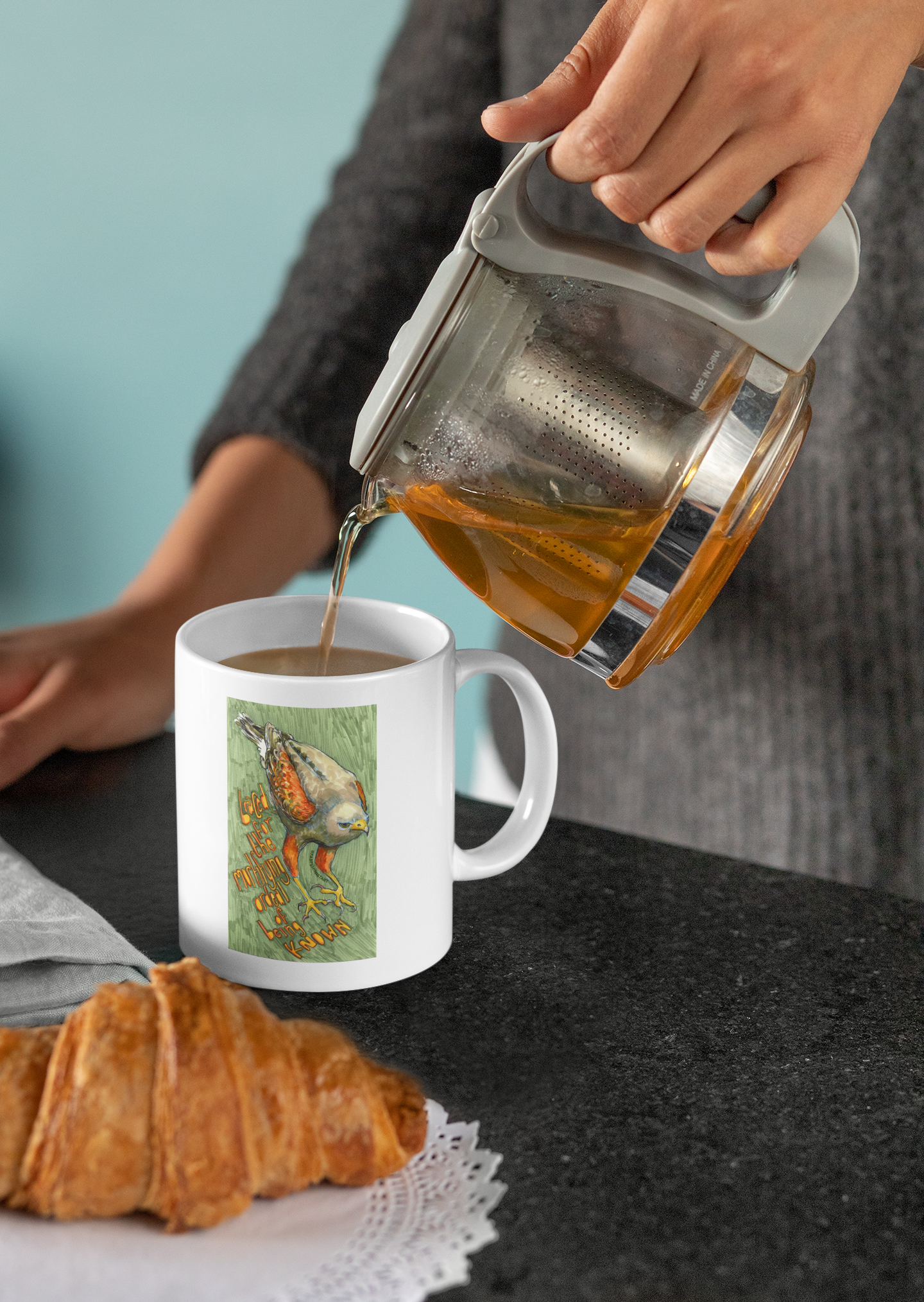 Braced For The Mortifying Ordeal Of Being Known: Mental Health Mug