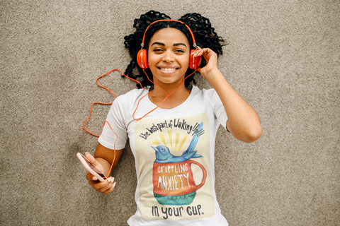 The Best Part Of Waking Up Crippling Anxiety In Your Cup: Mental Health Shirt
