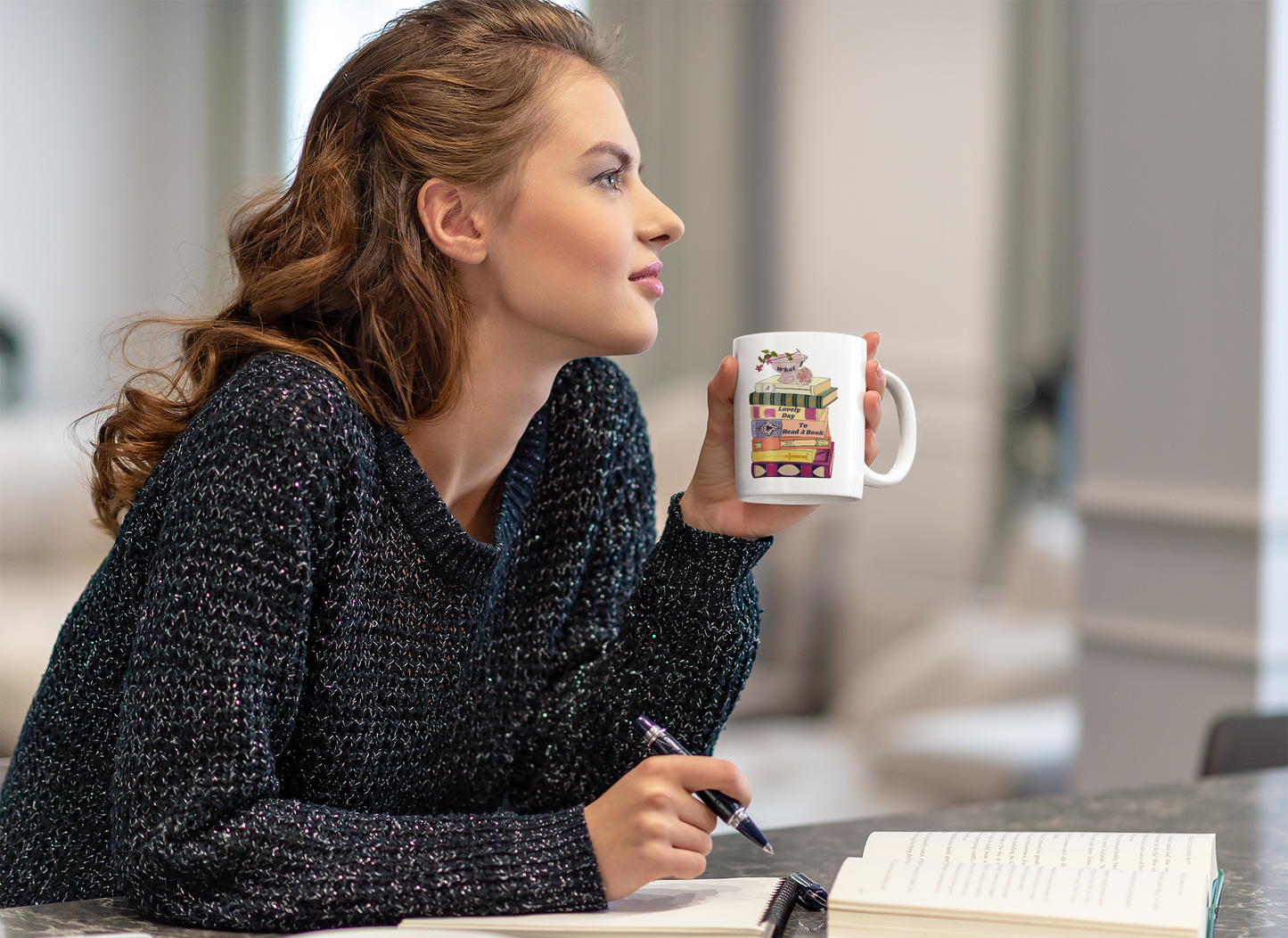What A Lovely Day To Read A Book: Bookish Mug